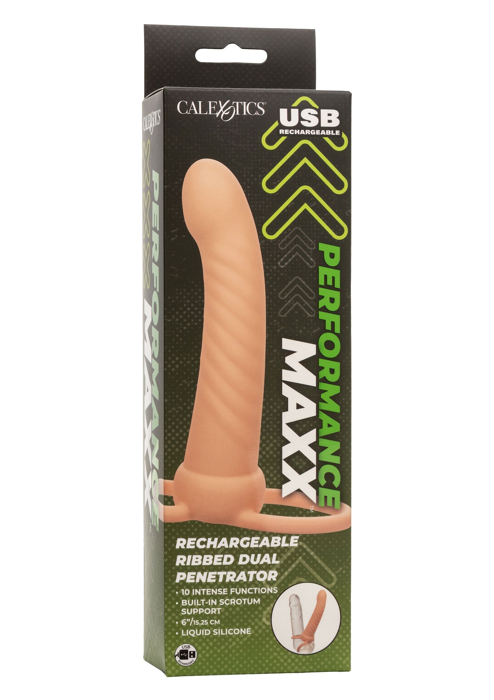 CalExotics Ribbed Dual Penetrator