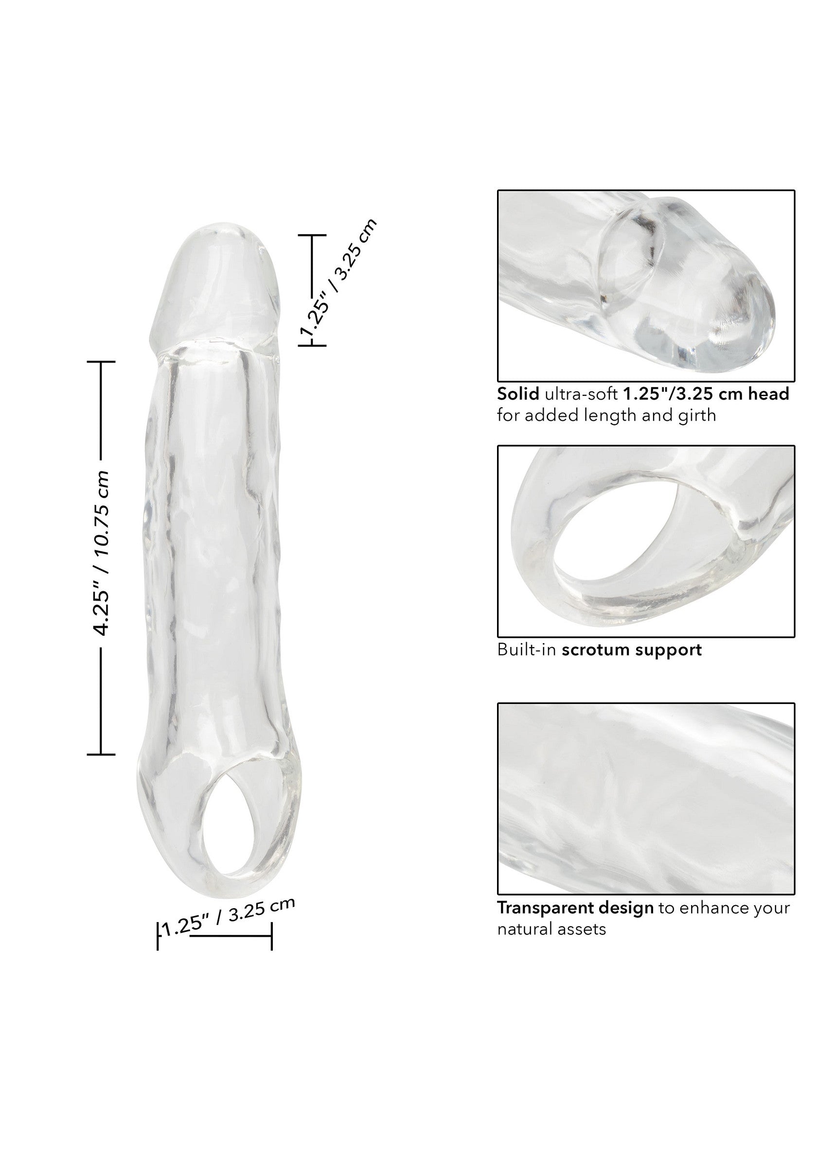 CalExotics Clear Extension 5.5 inch