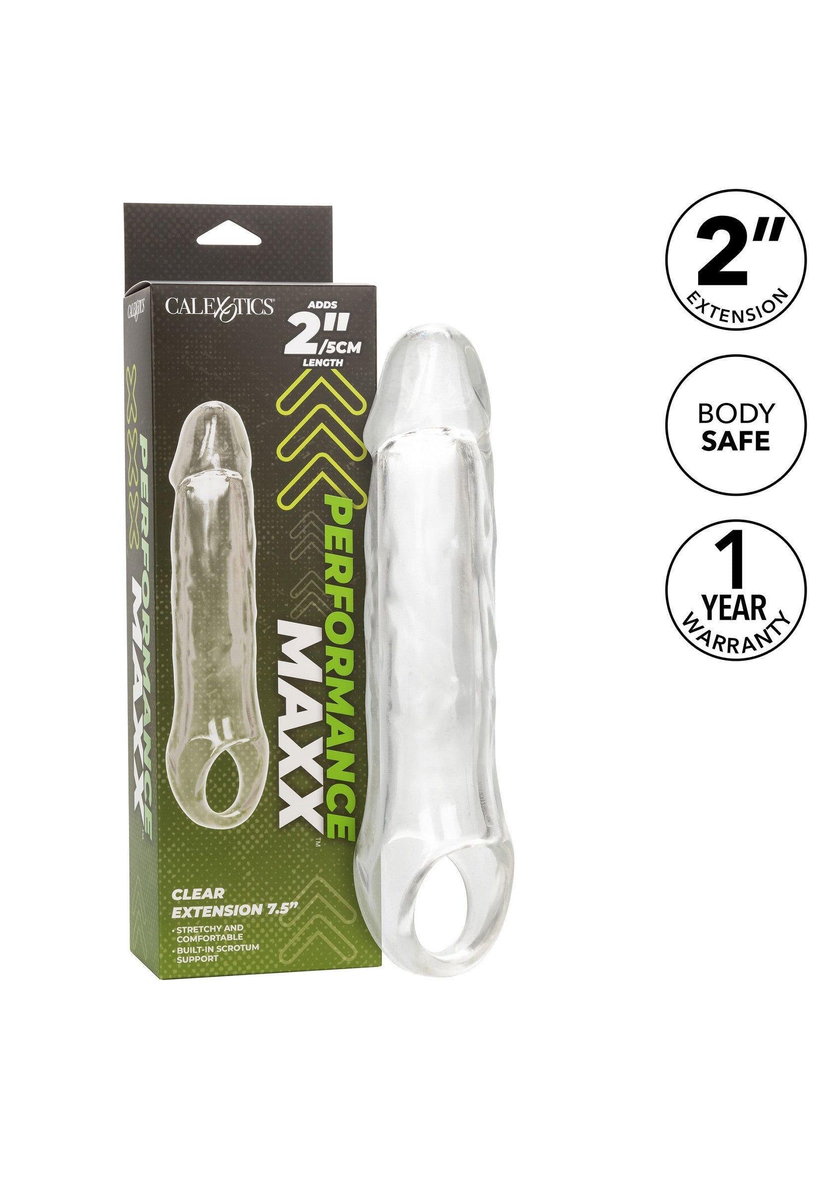 CalExotics Clear Extension 7.5 inch