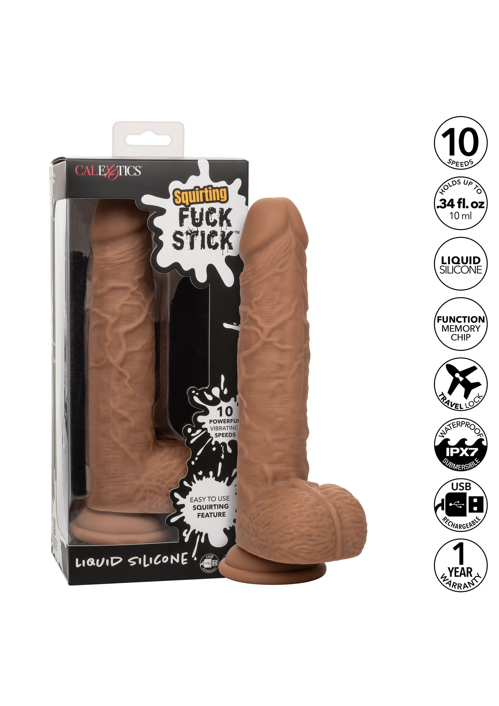 CalExotics Squirting Vibrating Fuck Stick