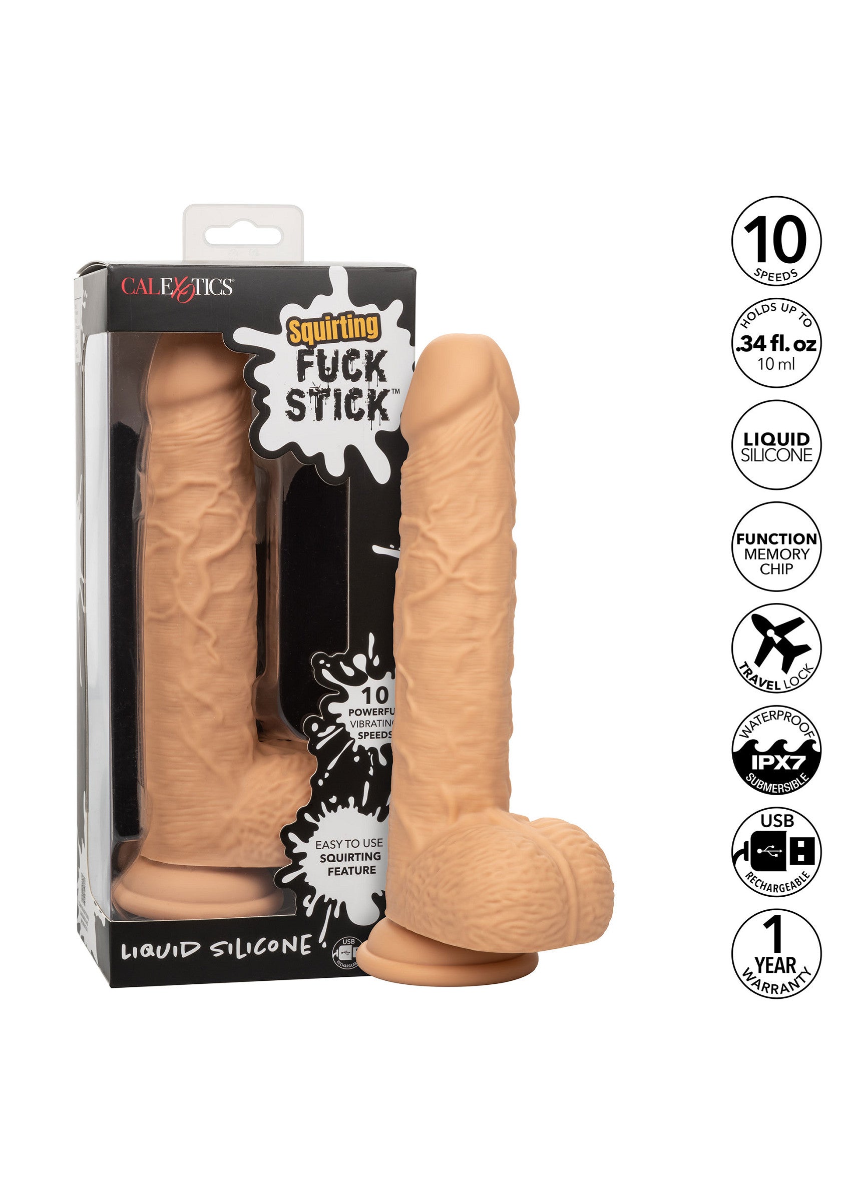 CalExotics Squirting Vibrating Fuck Stick