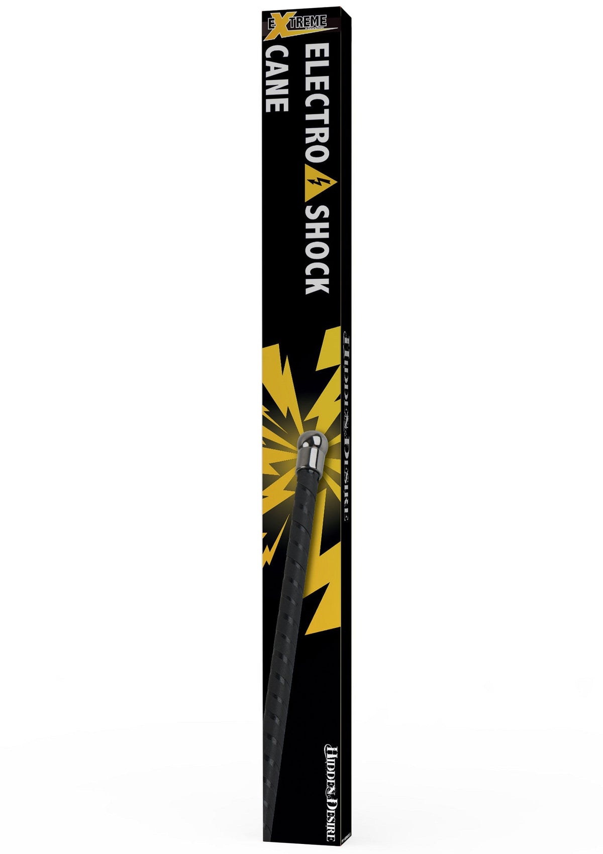 Canne électrochoc Xtreme. Une canne avec une décharge électrique pour des sensations extrêmes.; Xtreme Electro Shock Cane. Een wandelstok met een elektrische schok voor extreme sensaties.; Xtreme Electro Shock Cane. A cane with an electric shock for extreme sensations.