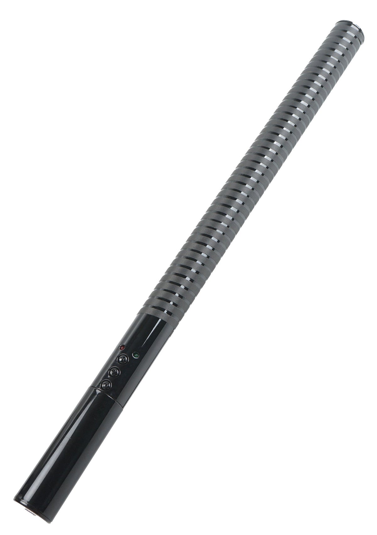 Microphone canon noir pour enregistrement audio de haute qualité. Idéal pour les professionnels.; Zwarte shotgun microfoon voor audio-opname van hoge kwaliteit. Ideaal voor professionals.; Black shotgun microphone for high-quality audio recording. Perfect for professionals.