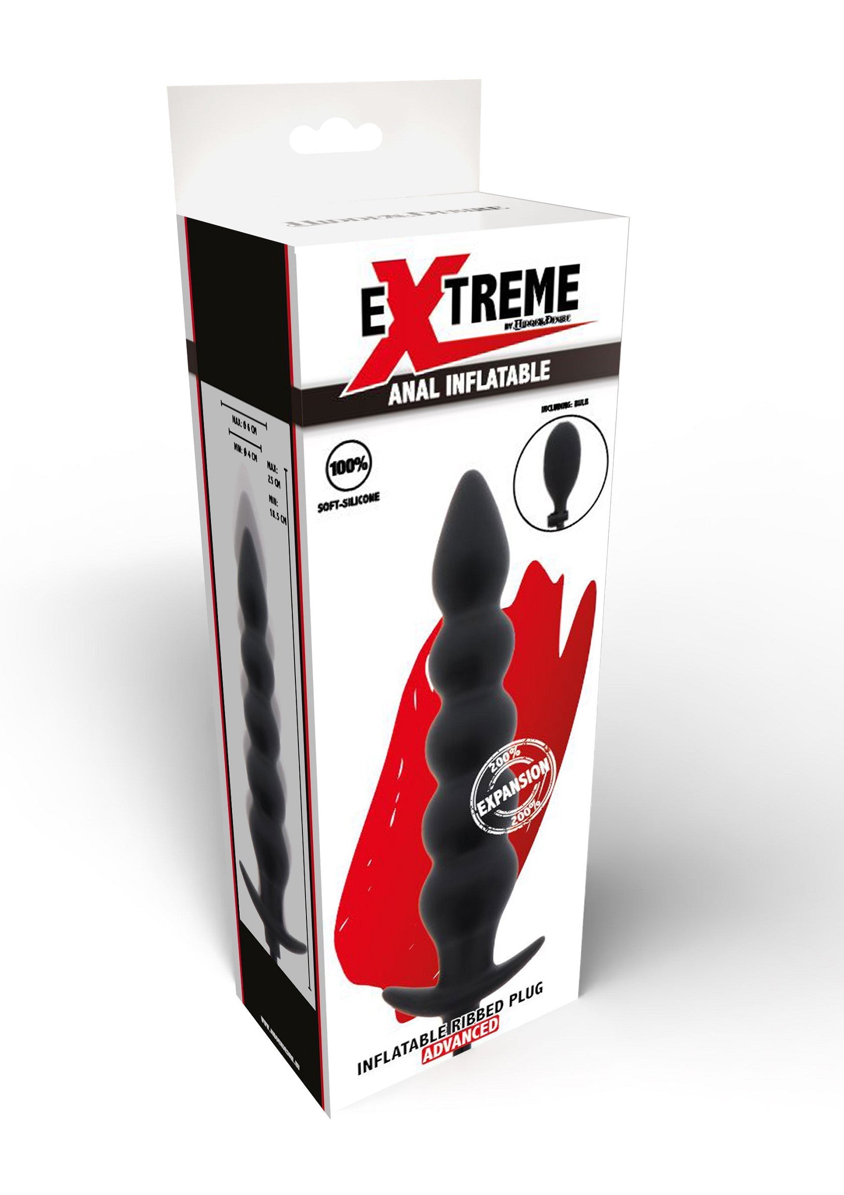 Hidden Desire Inflatable Ribbed Plug Advance