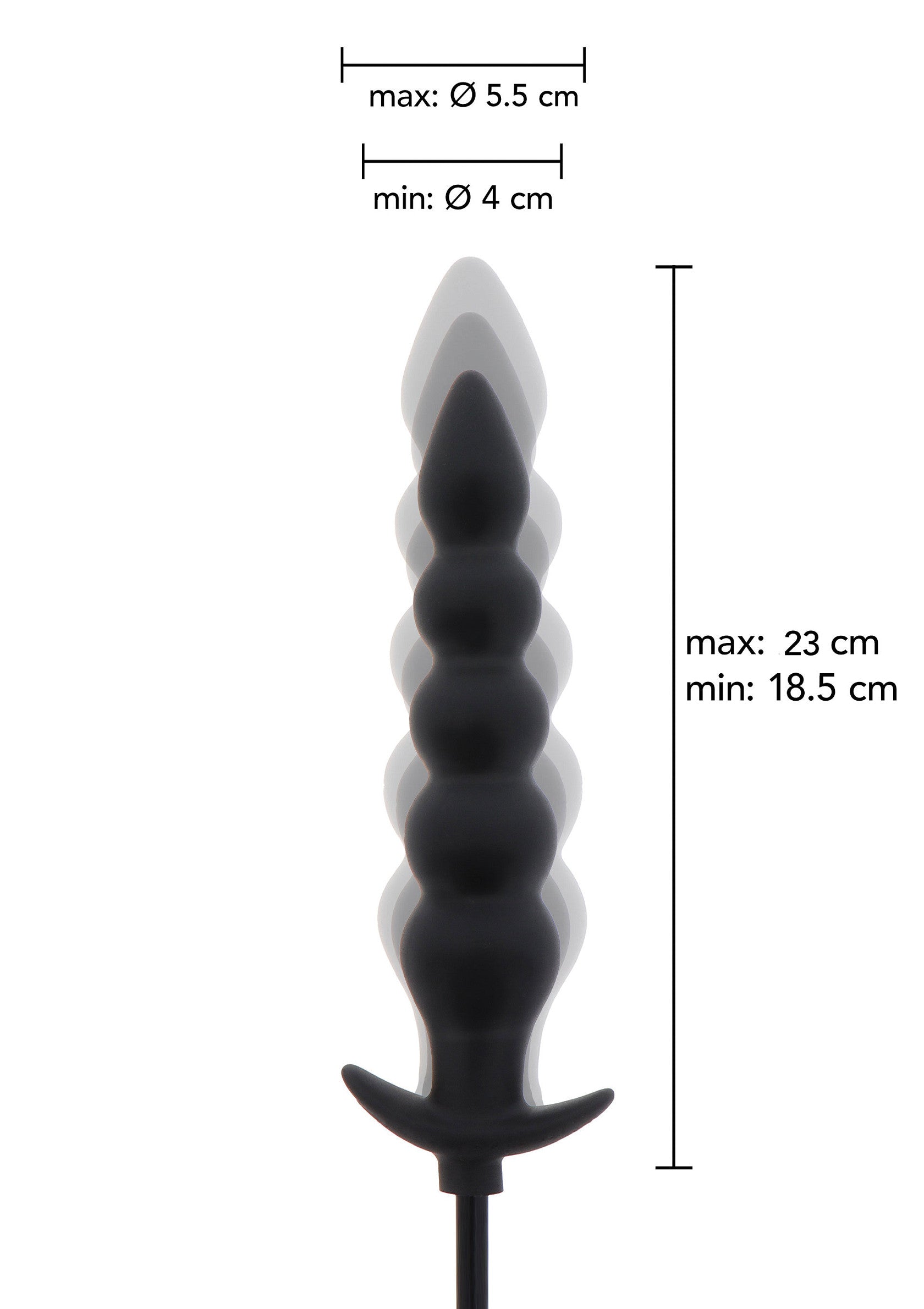 Hidden Desire Inflatable Ribbed Plug Advance