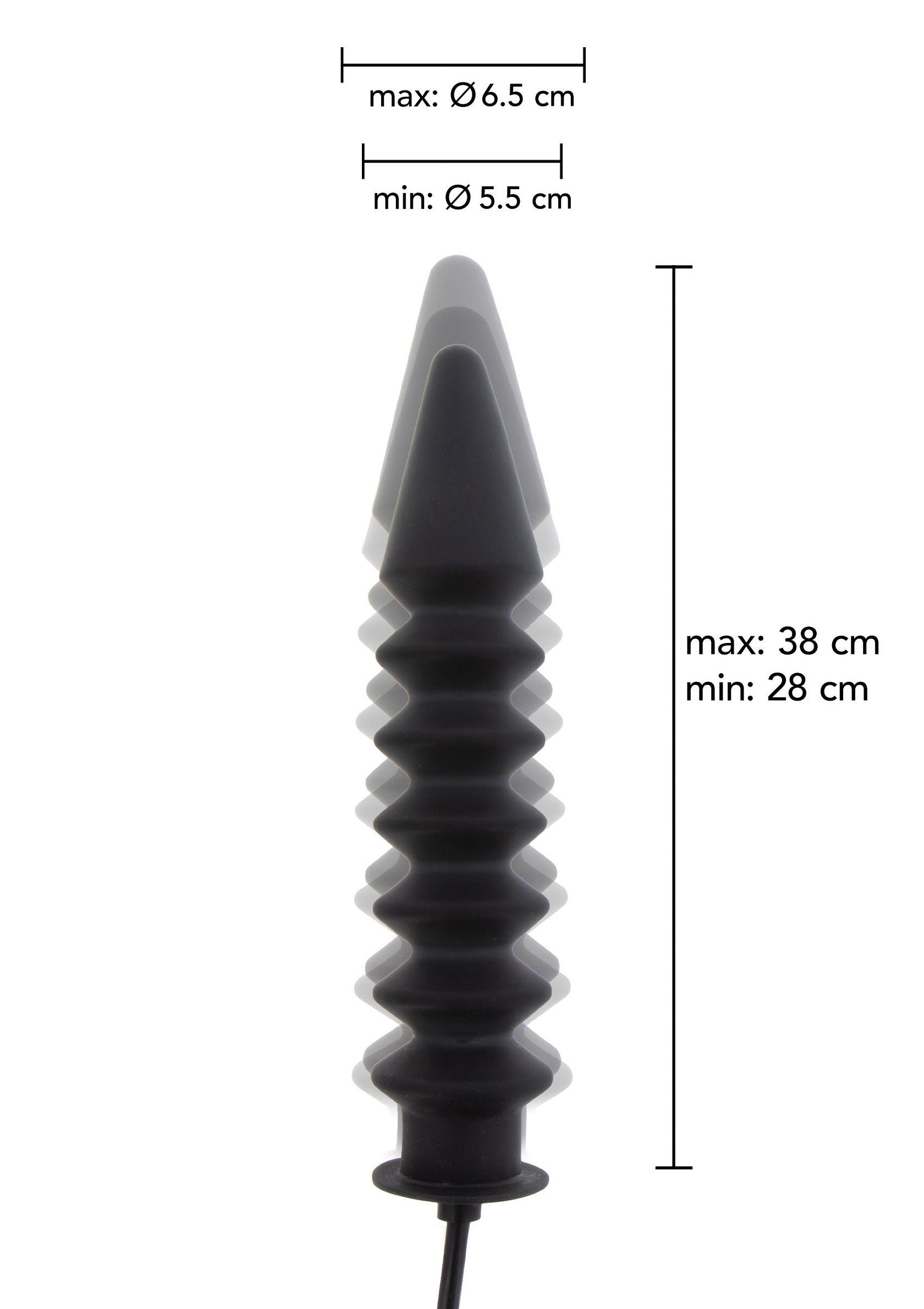 Hidden Desire Inflatable Ribbed Plug Expert