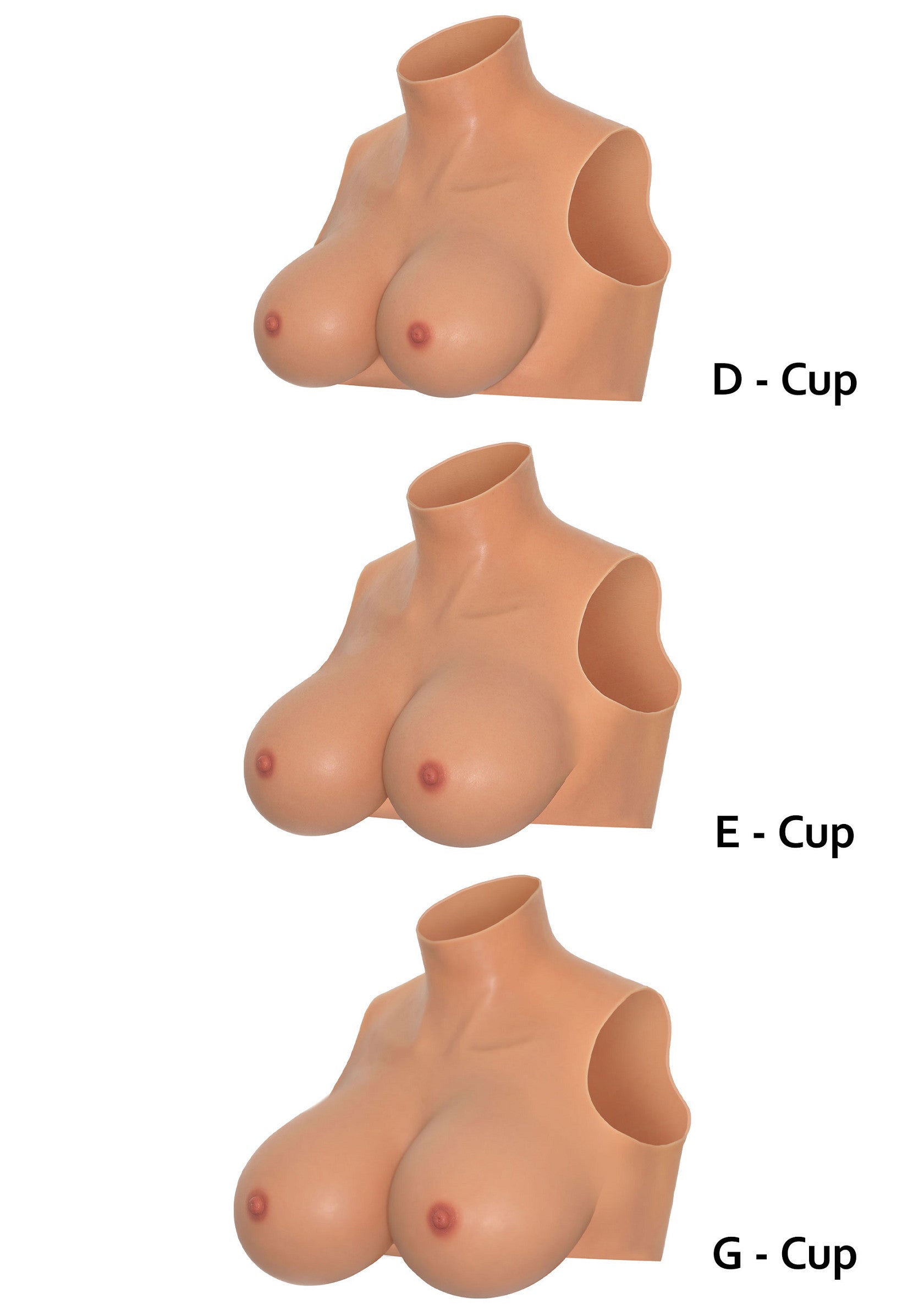 Hidden Desire Wearable Breasts Crop Top D Cup