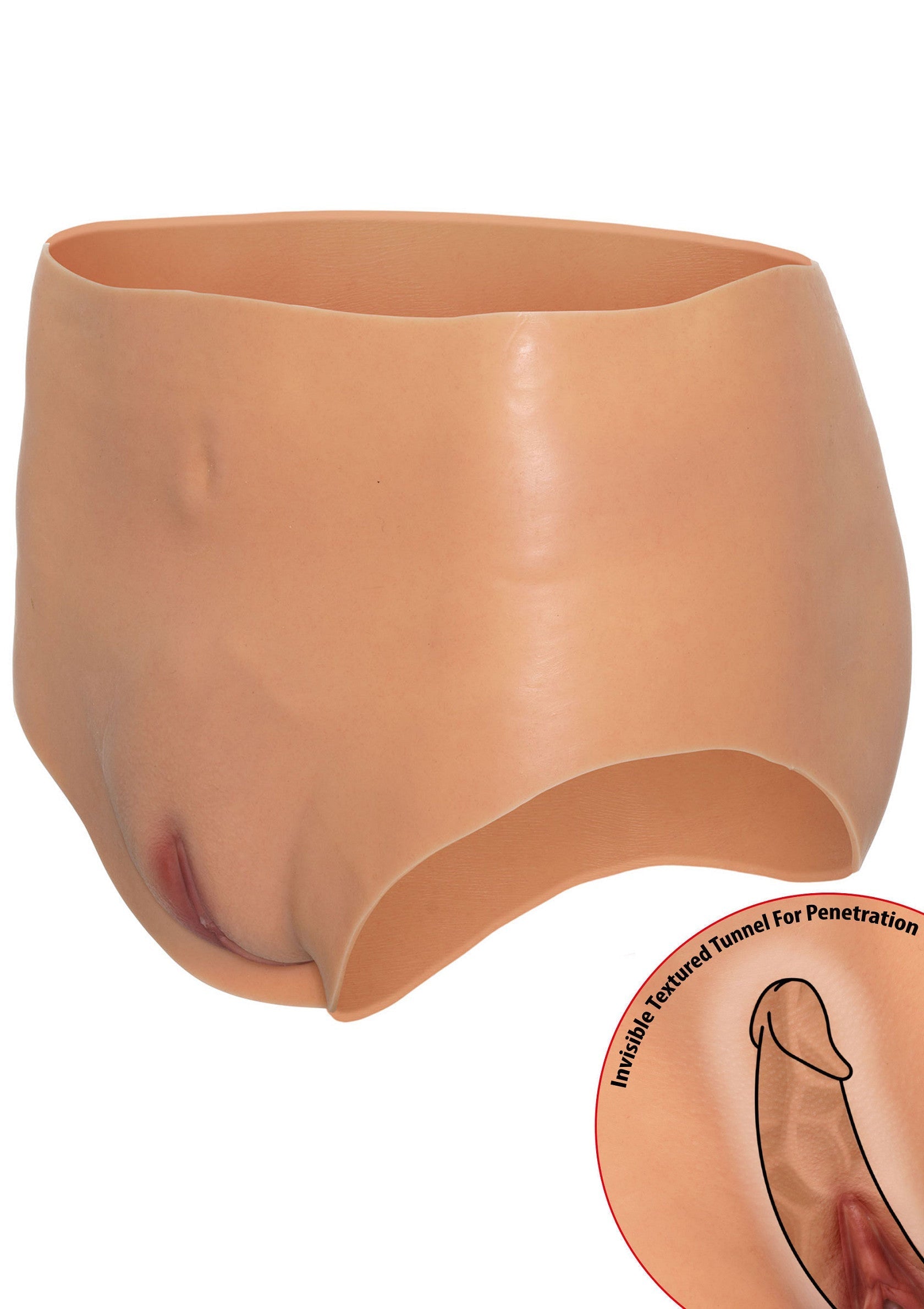 Hidden Desire Open Vagina Brief High Waist