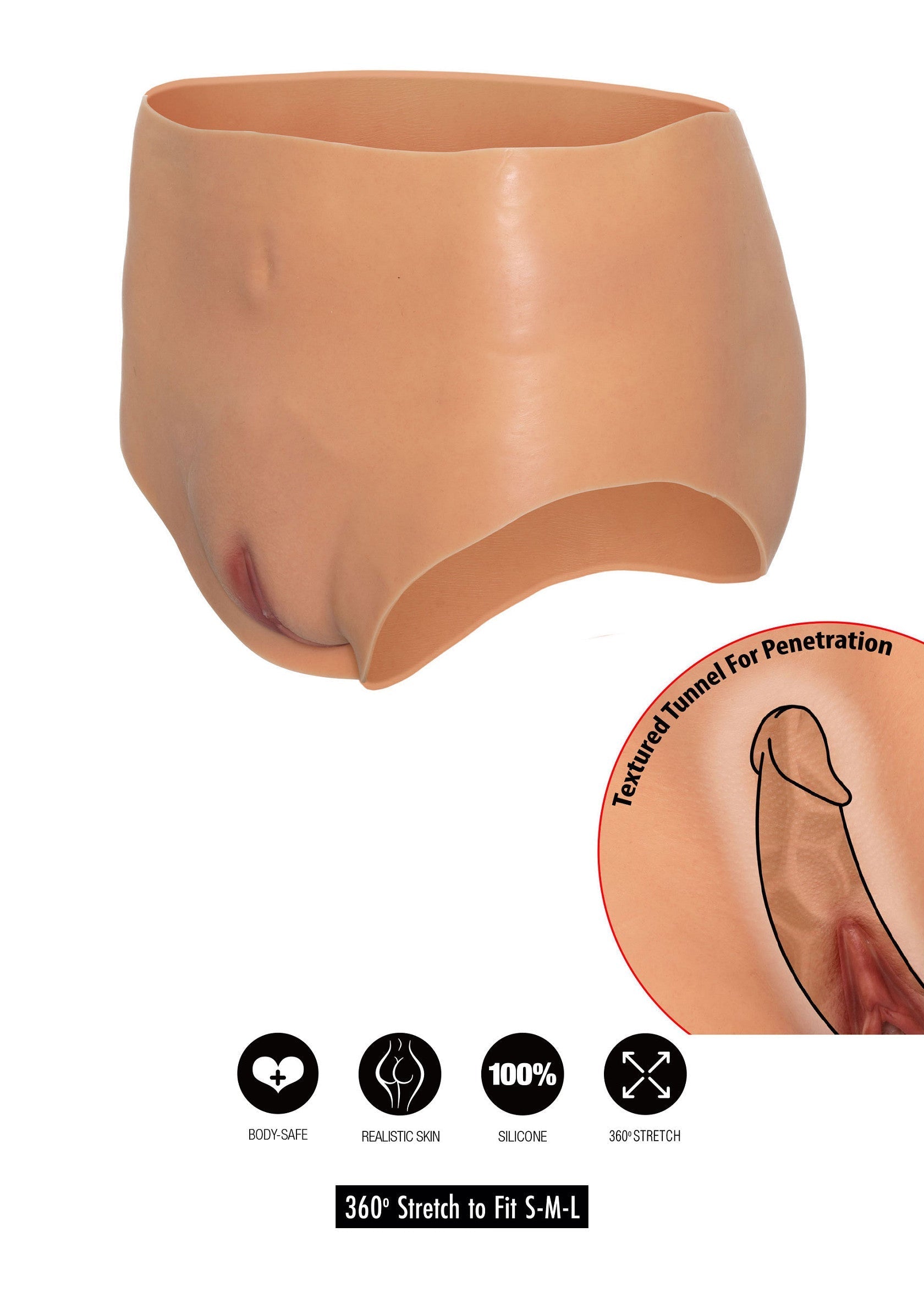 Hidden Desire Open Vagina Brief High Waist