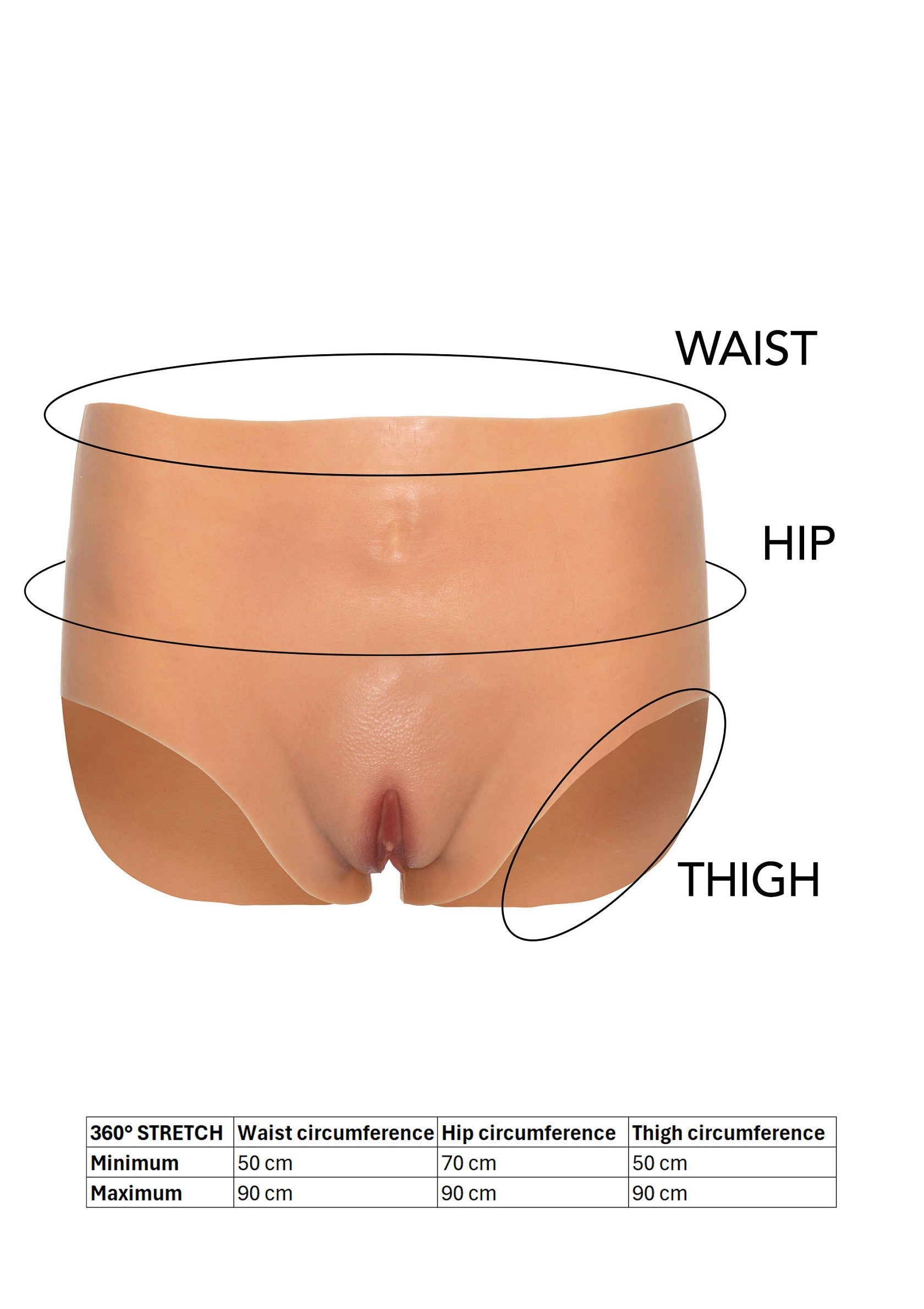 Hidden Desire Open Vagina Brief High Waist