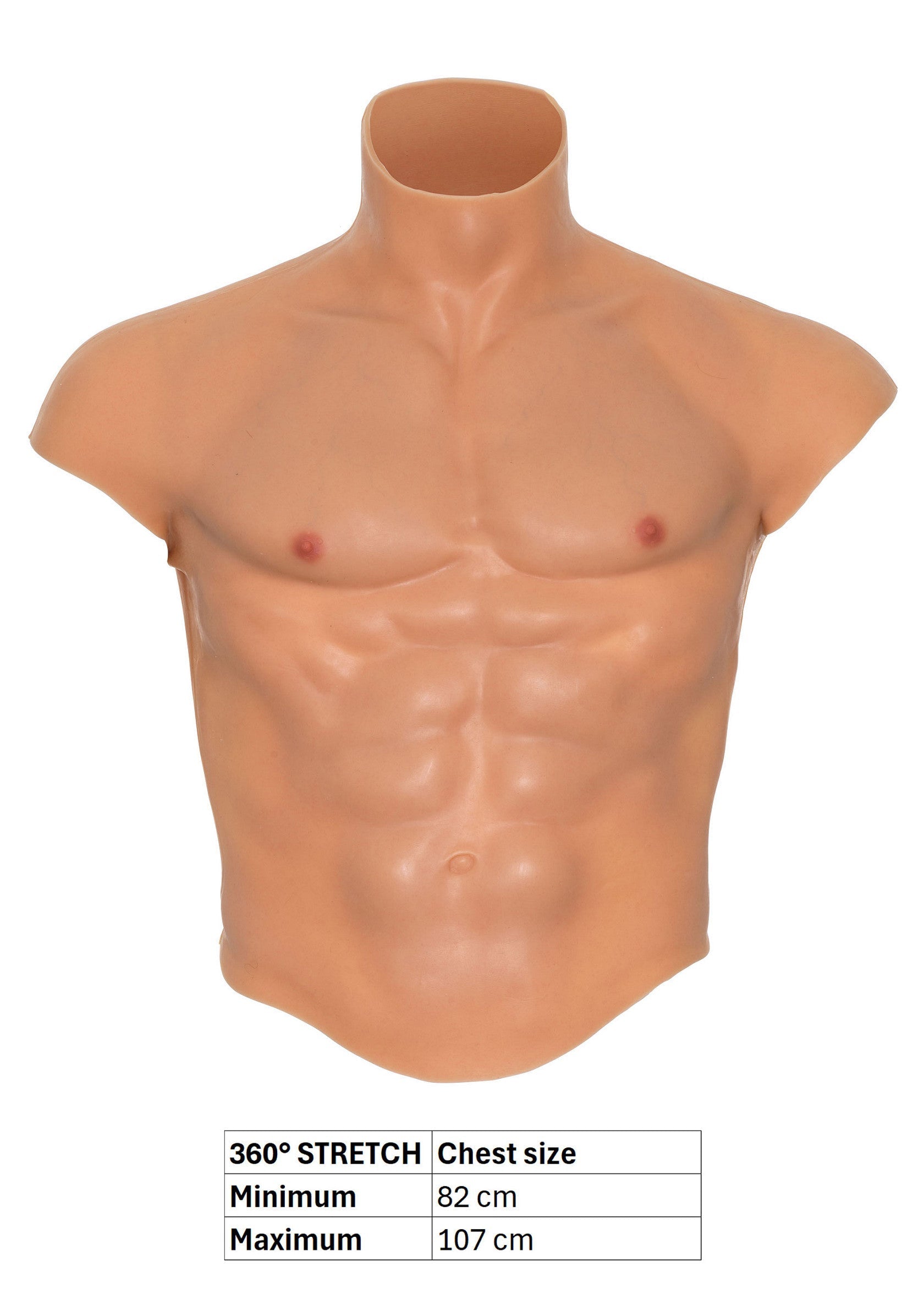 Hidden Desire Silicone Torso Pecs and Abs