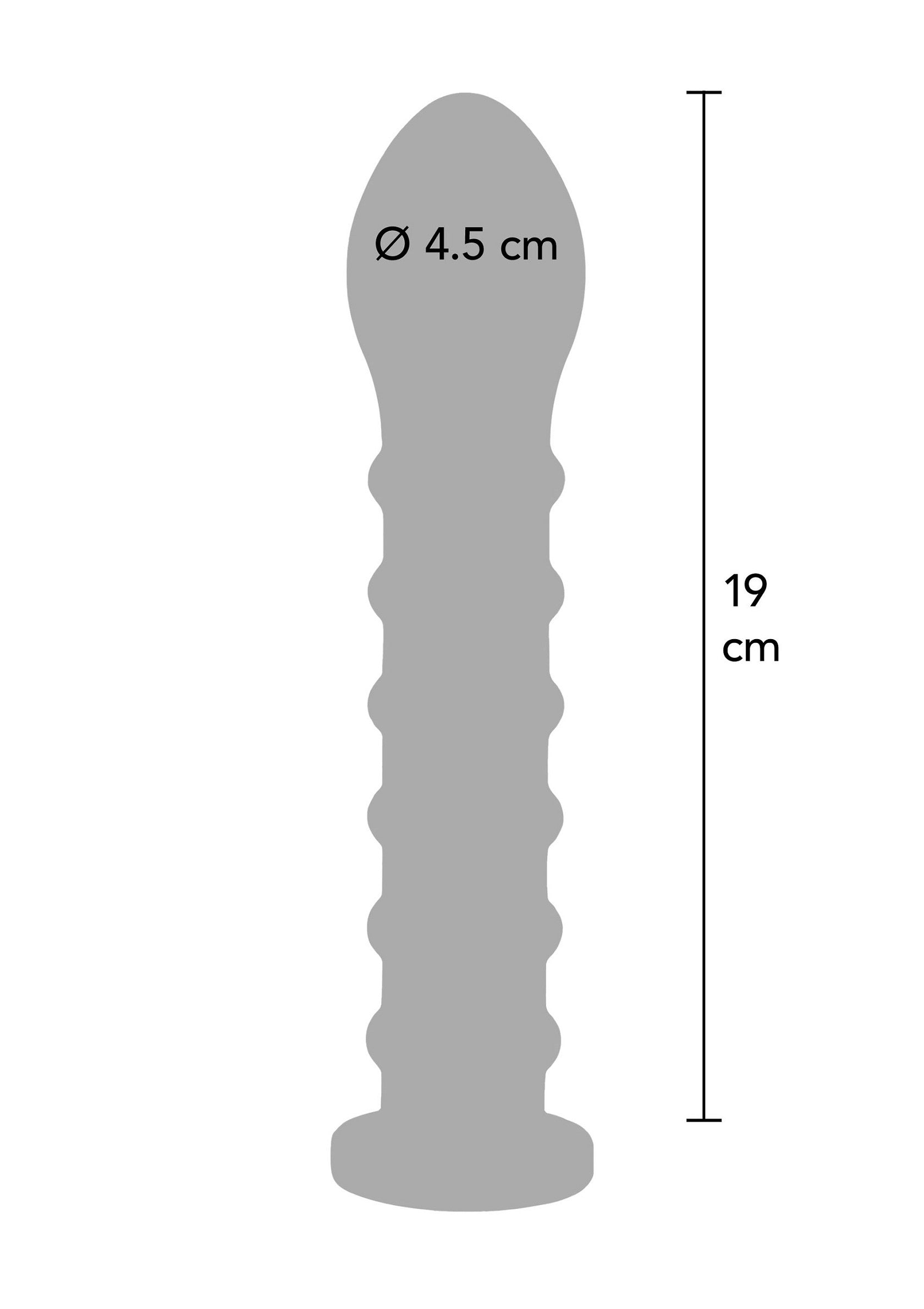 Hidden Desire Ribbed Dong Easy-Lock 19 cm