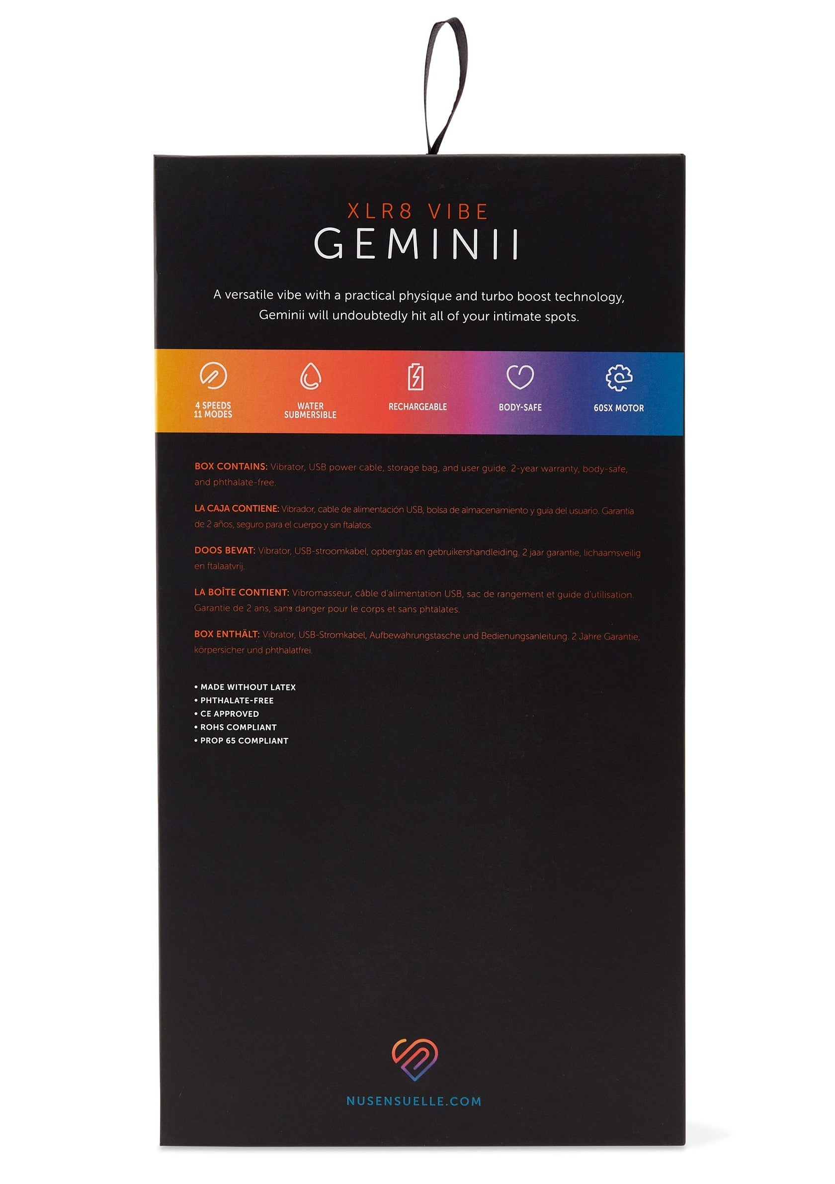 Nu Sensuelle Geminii XLR8 Vibrator