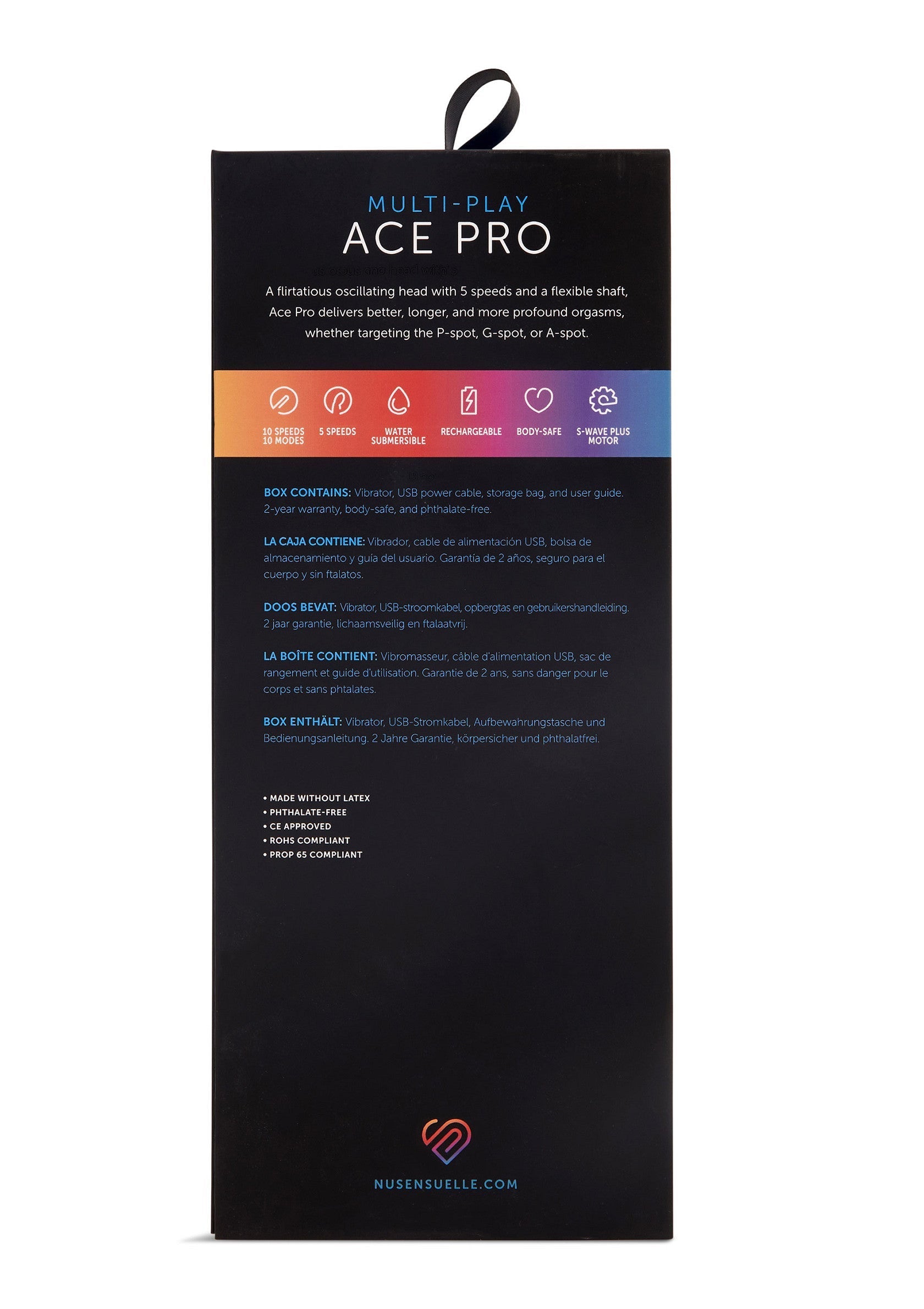 Nu Sensuelle Ace Pro Prostate + G-Spot Vibrator