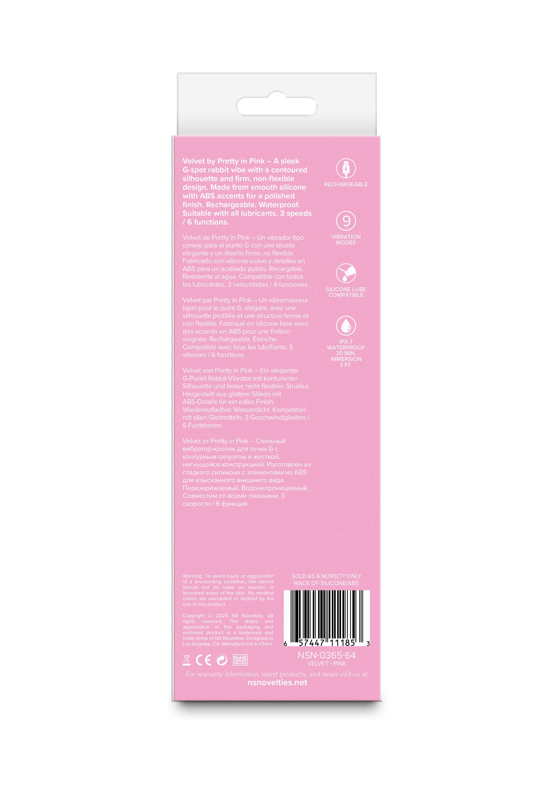 NS Novelties Velvet G-Spot Vibrator