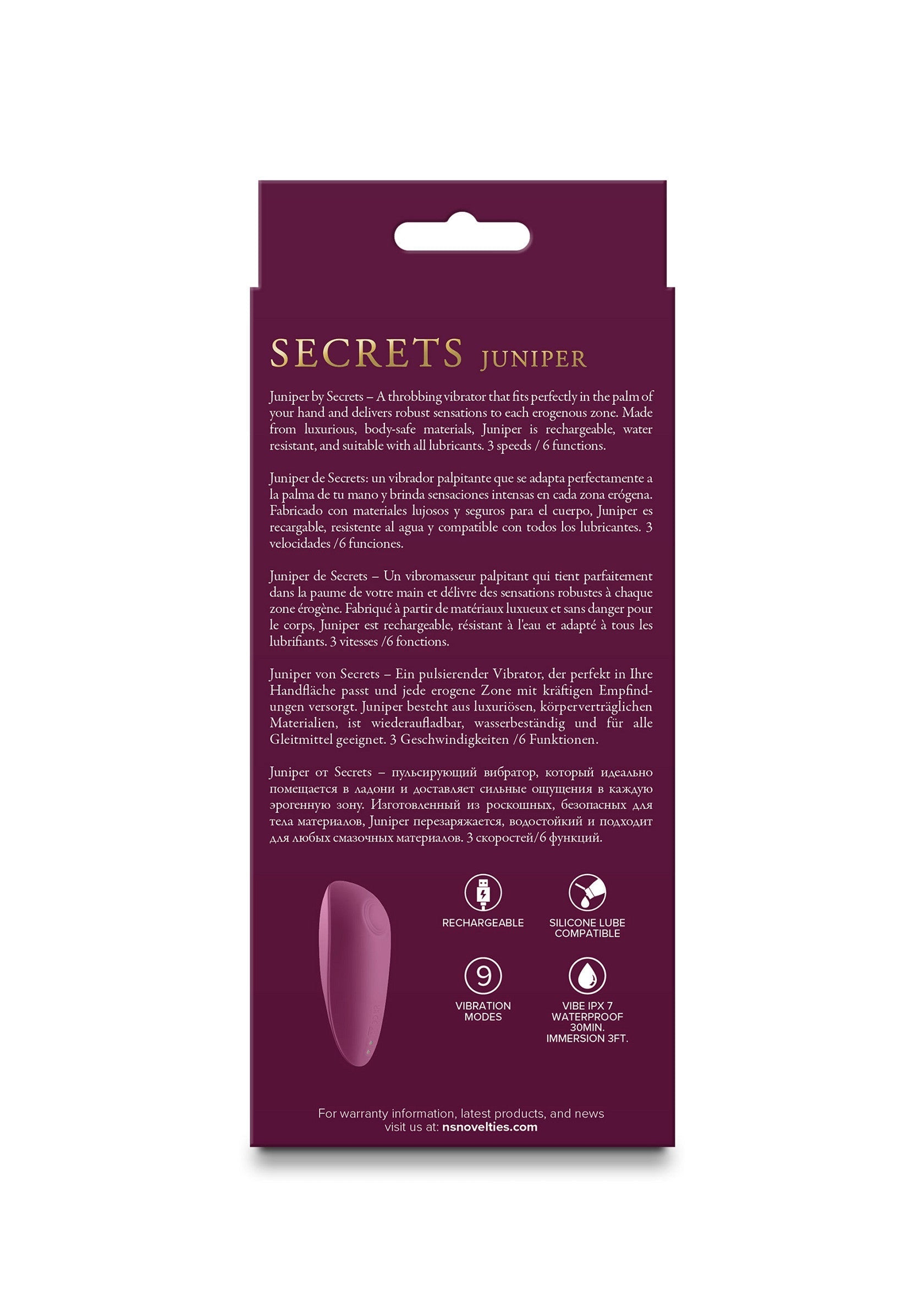 NS Novelties Secrets Juniper