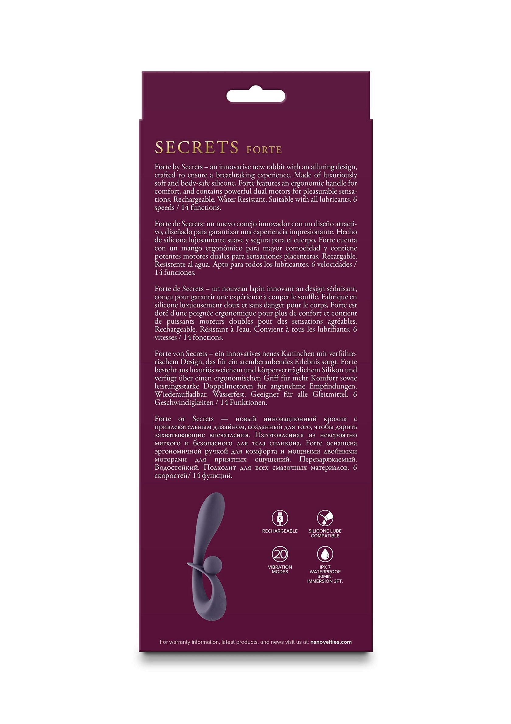 NS Novelties Secrets Forte