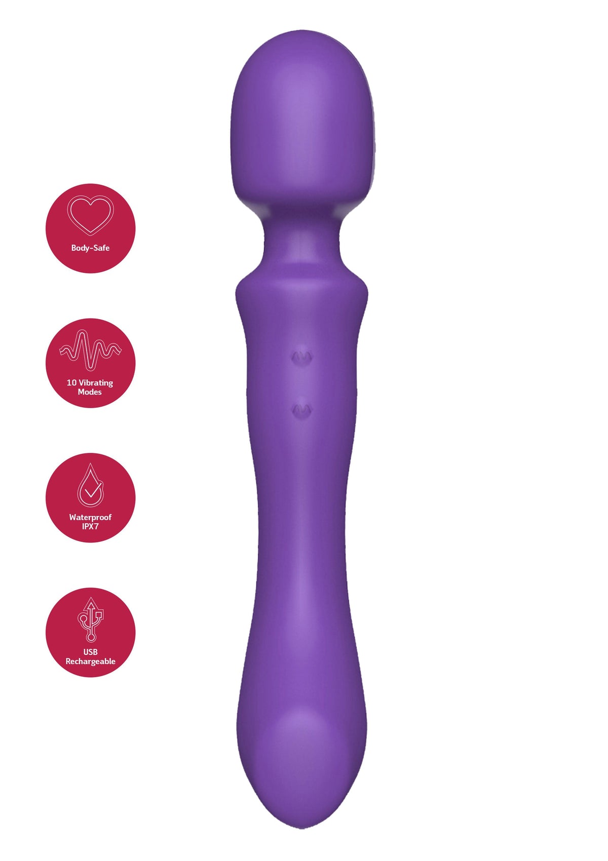 She.E.O. Dual-Sided Massaging Vibrating Wand