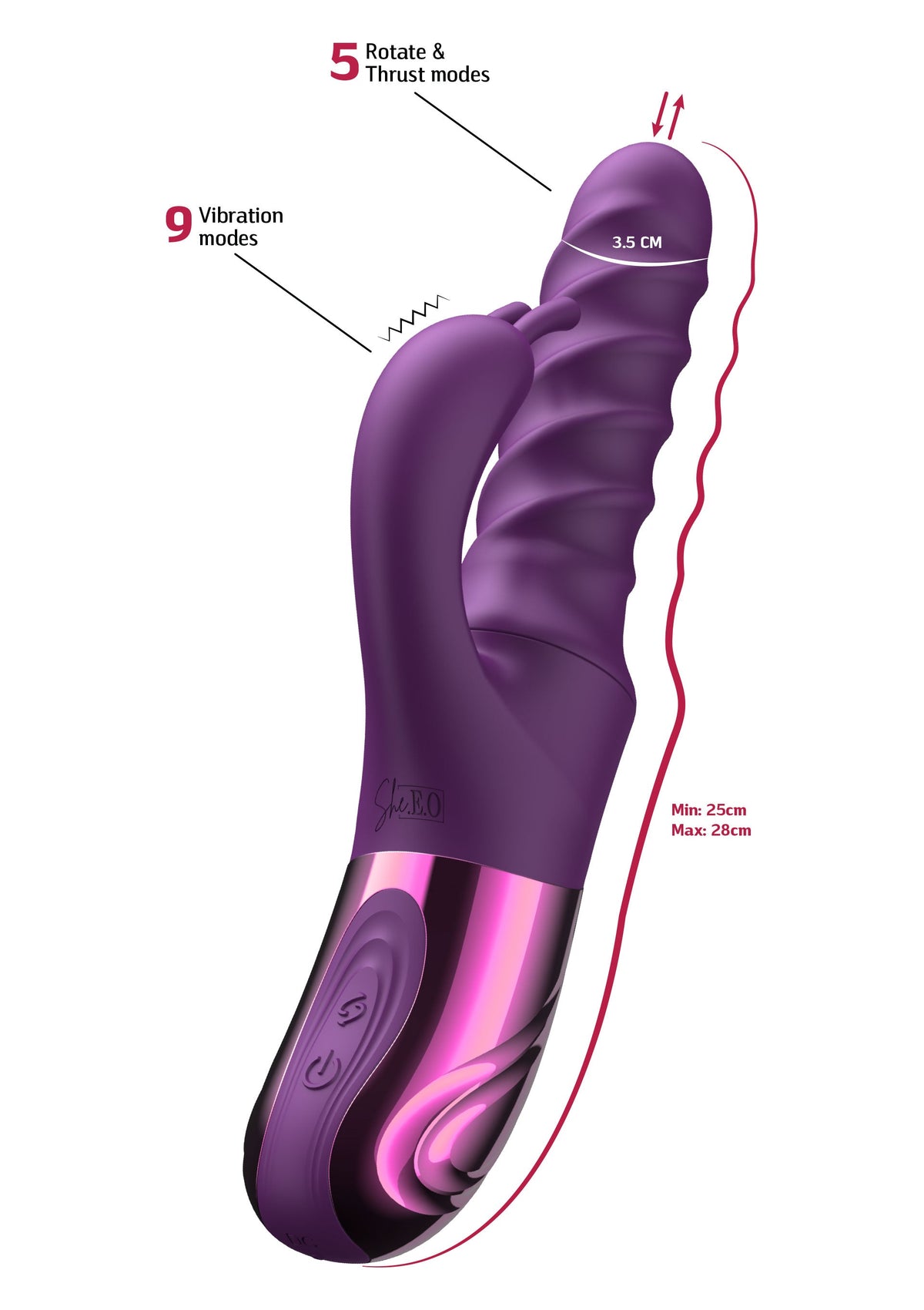 She.E.O. Swirl Rabbit Vibrator