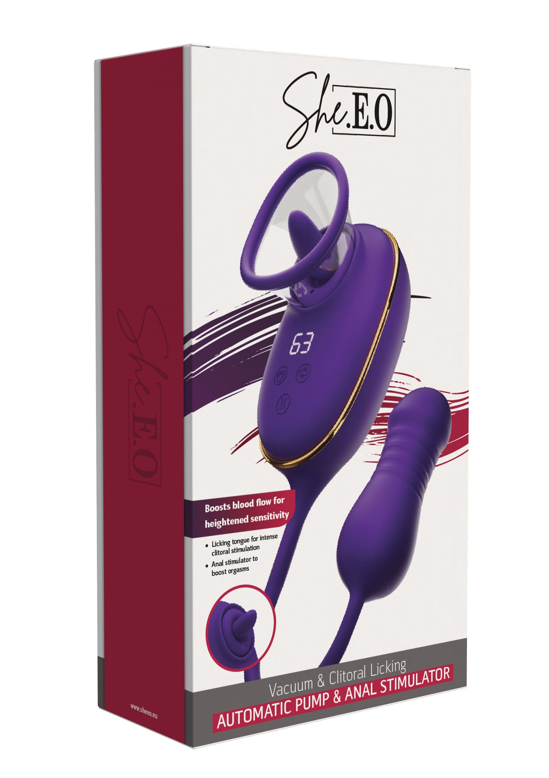 She.E.O. Licking Clitoral Pump & Anal Stimulator