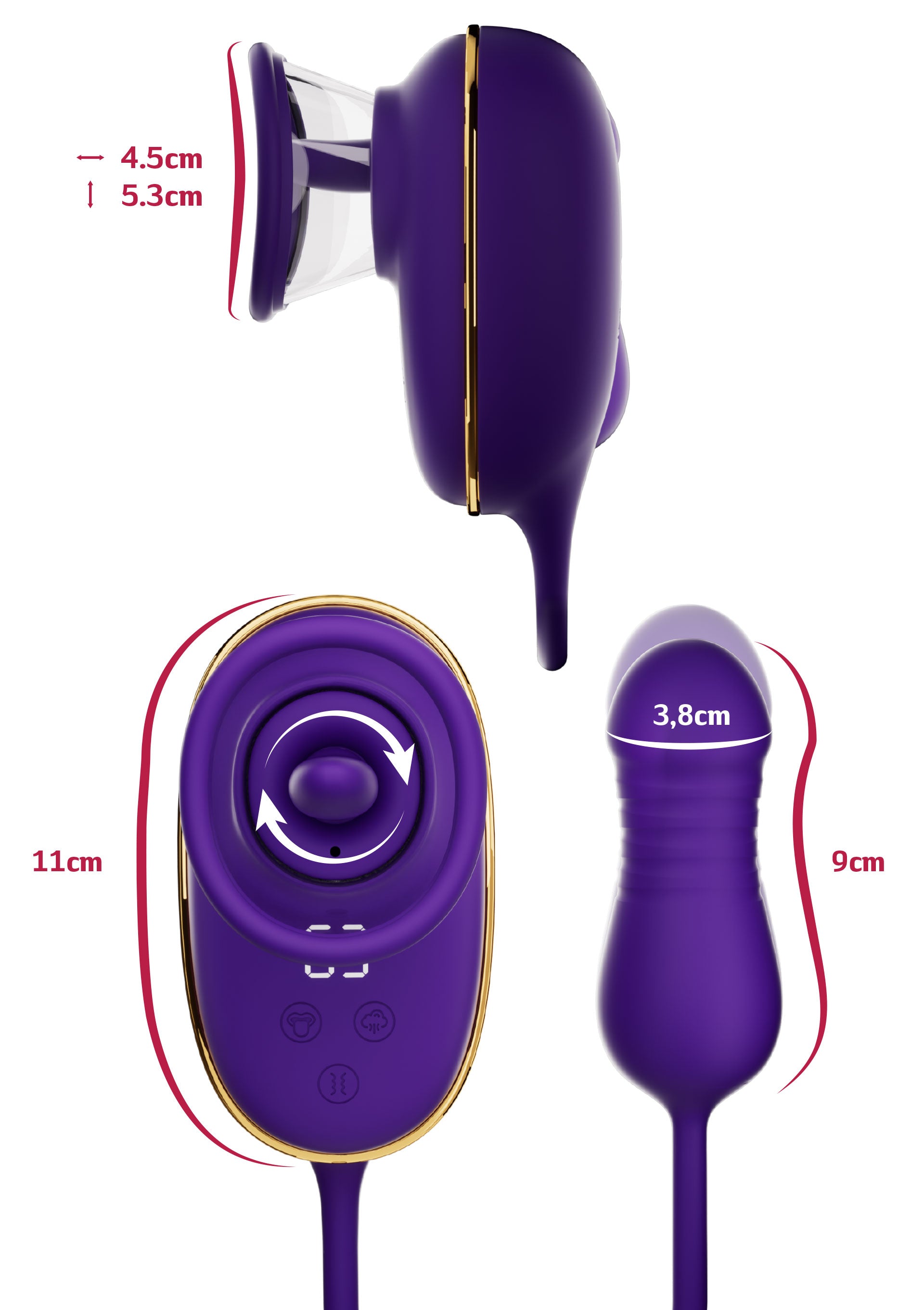 She.E.O. Licking Clitoral Pump & Anal Stimulator