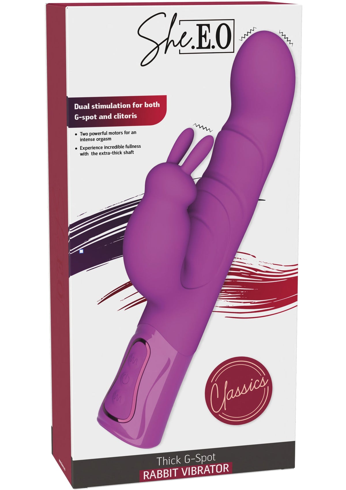 She.E.O Vibrating G-Spot Thick Rabbit Vibrator