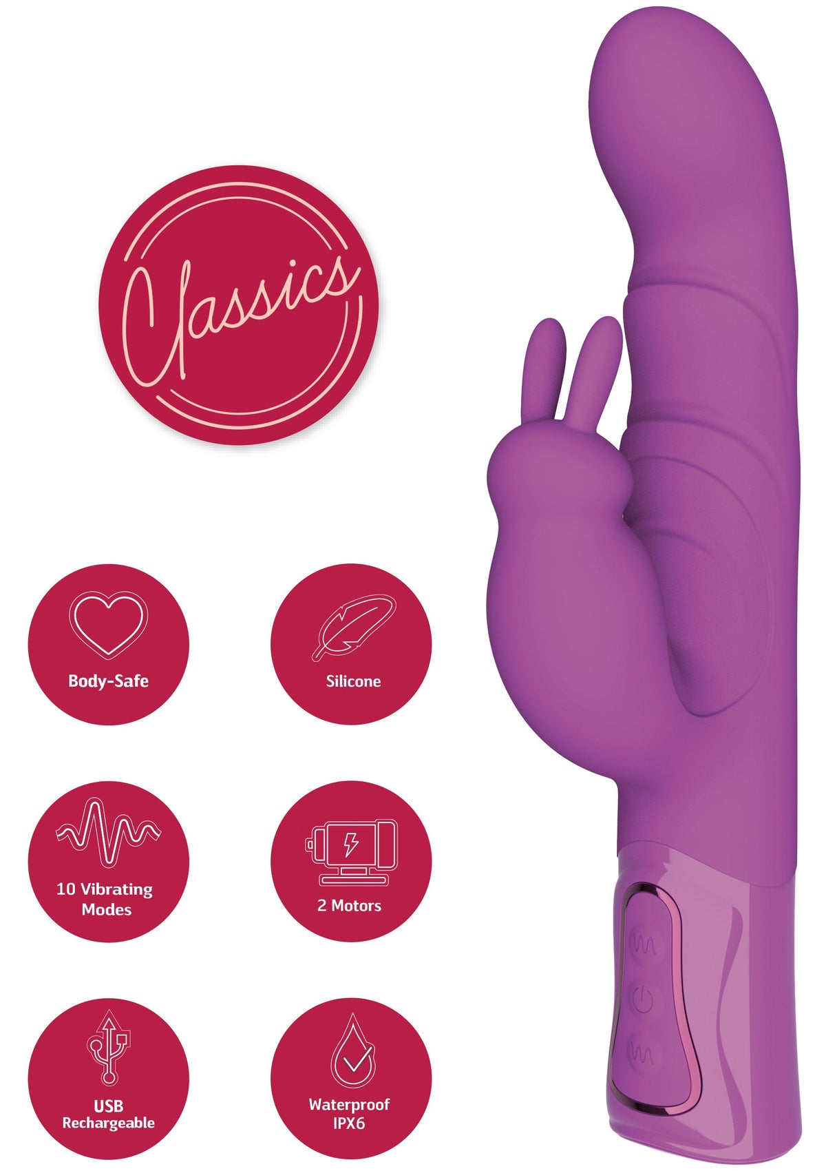 She.E.O Vibrating G-Spot Thick Rabbit Vibrator