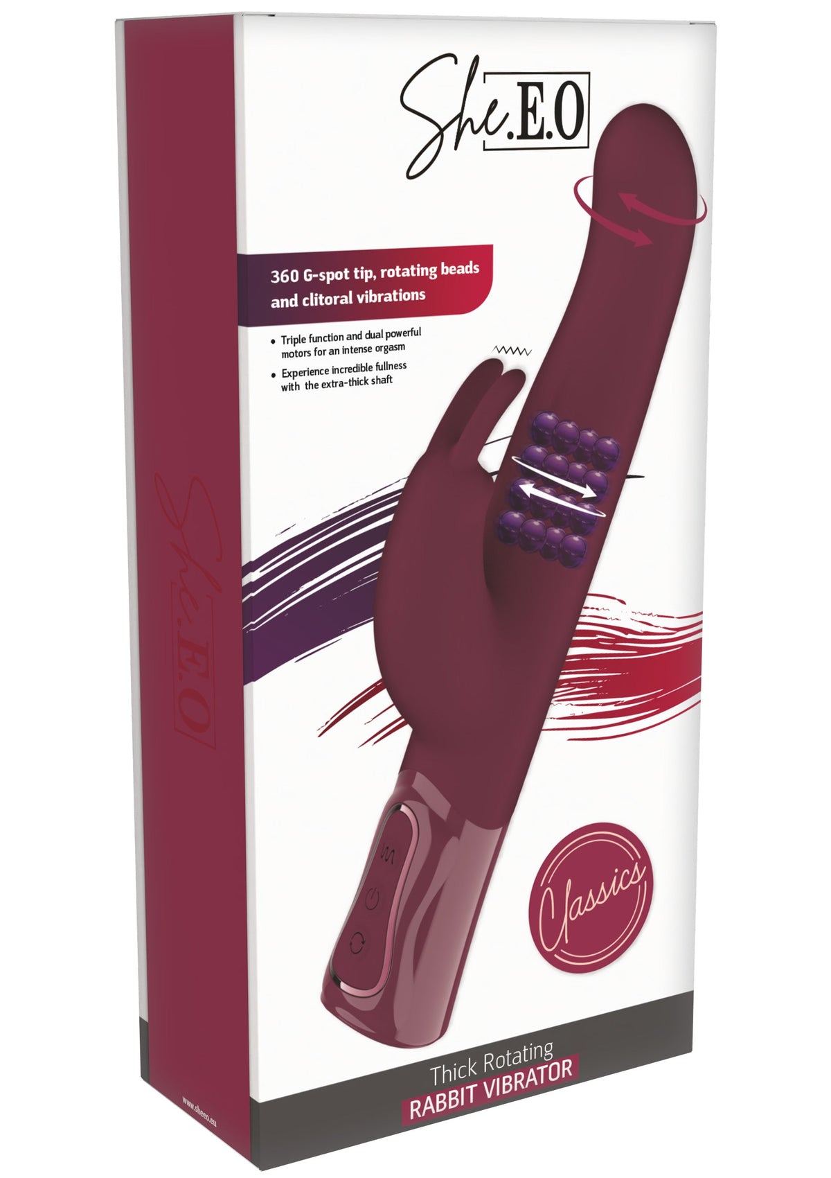 She.E.O Rotating & Vibrating Thick Rabbit Vibrator