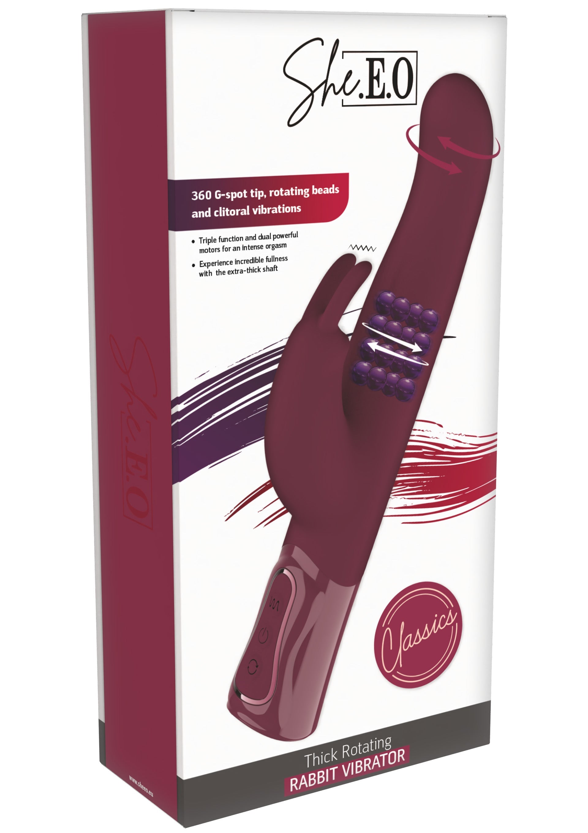 She.E.O Rotating & Vibrating Thick Rabbit Vibrator
