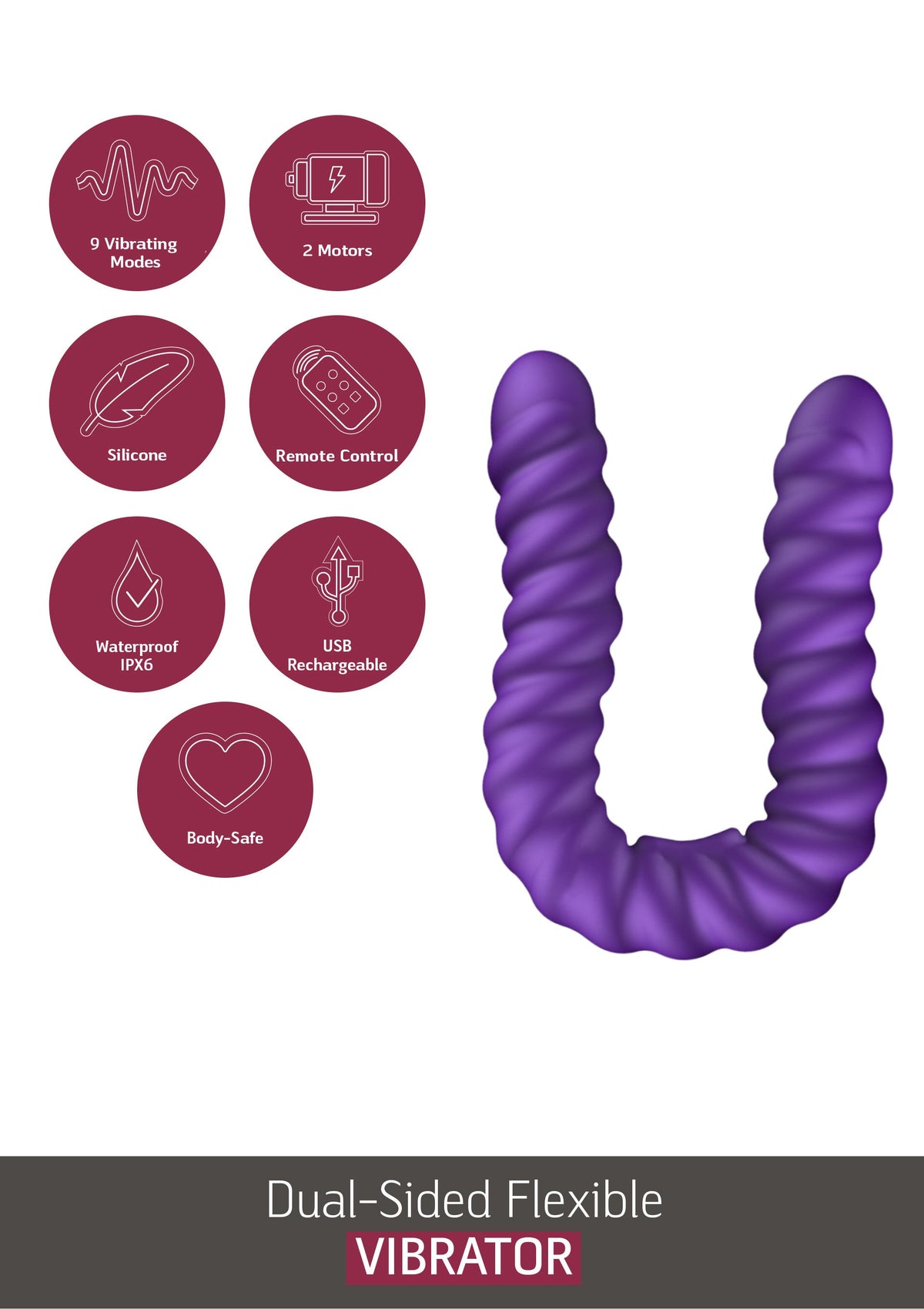 She.E.O Dual-Sided Flexible Vibrator
