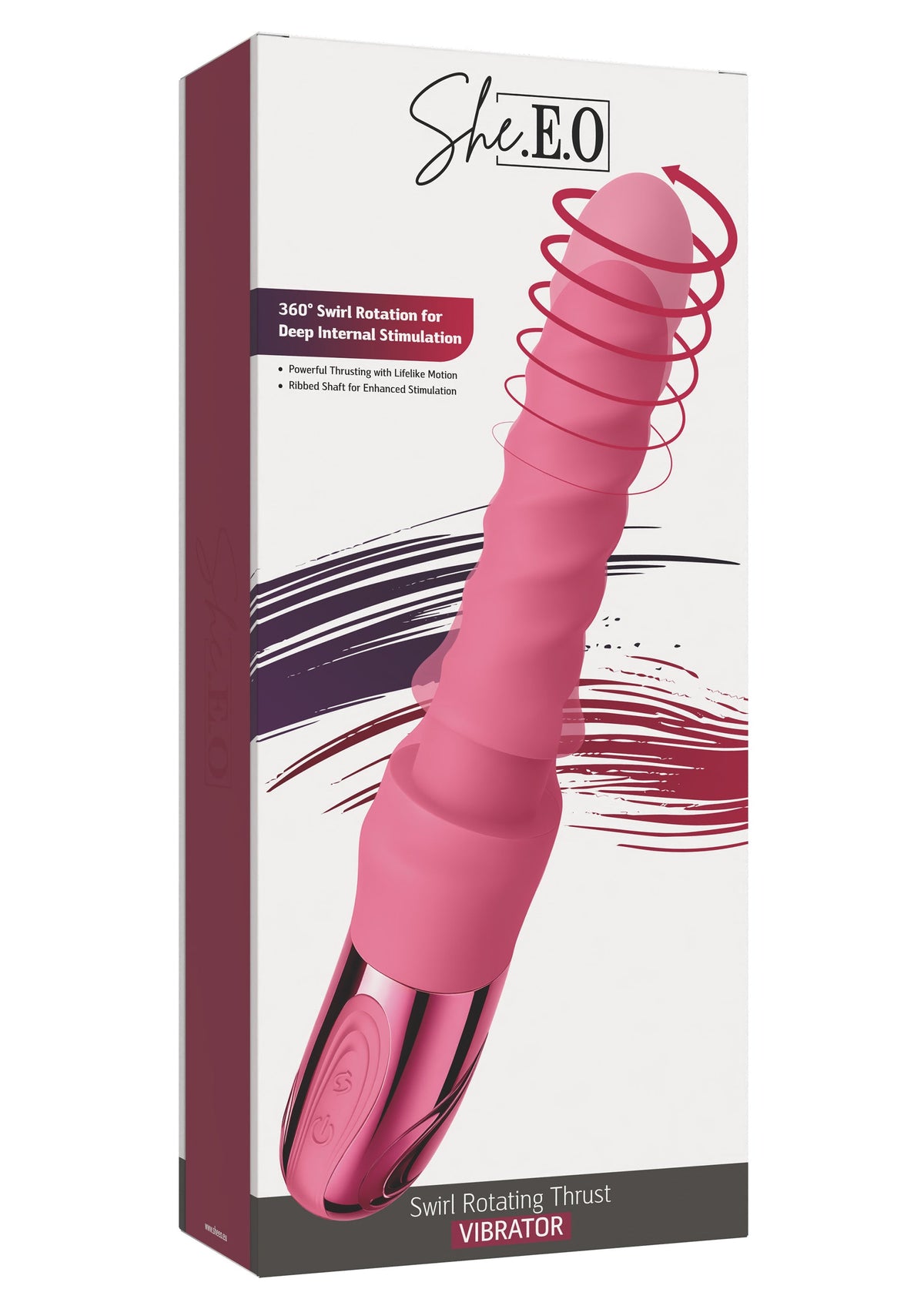 She.E.O Swirl Ribbed Massaging Vibrator