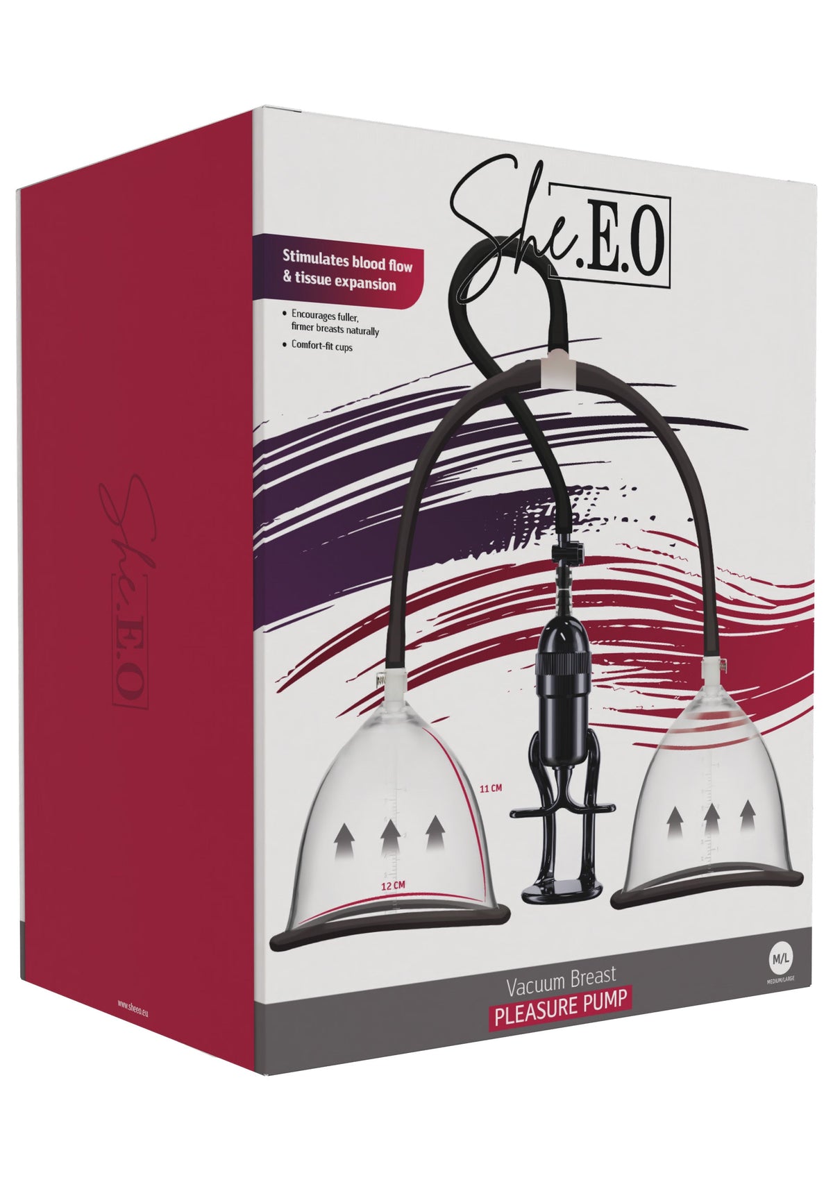 She.E.O. Vacuum Breast Pleasure Pump M/L
