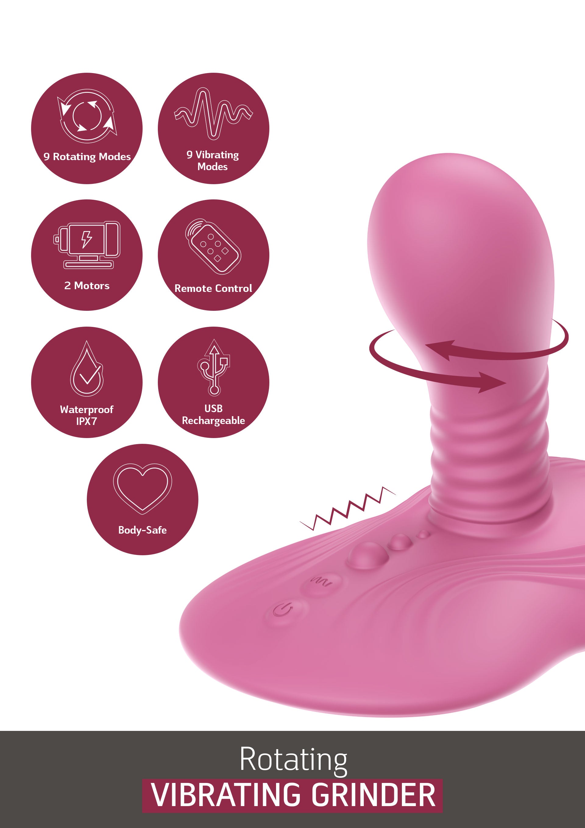 She.E.O Rotating Vibrating Grinder