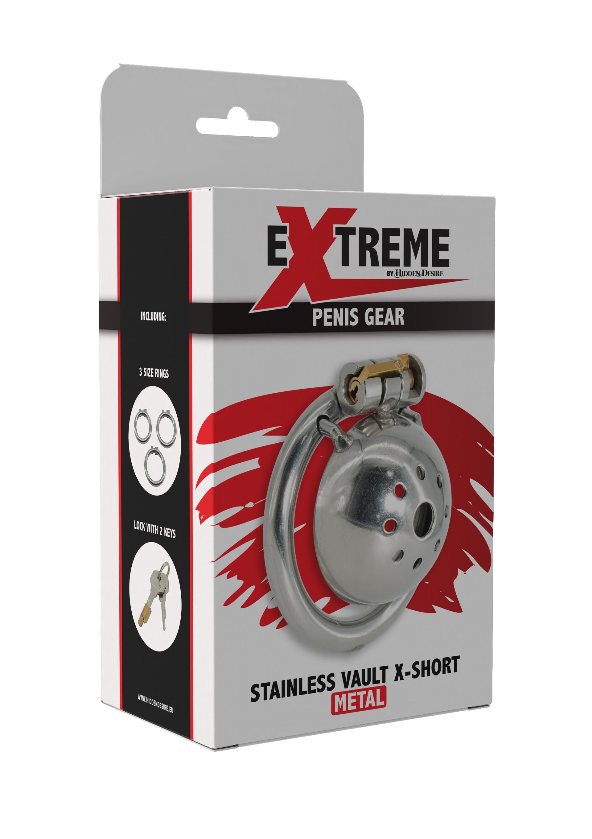 Hidden Desire Stainless Cock Vault X-Short