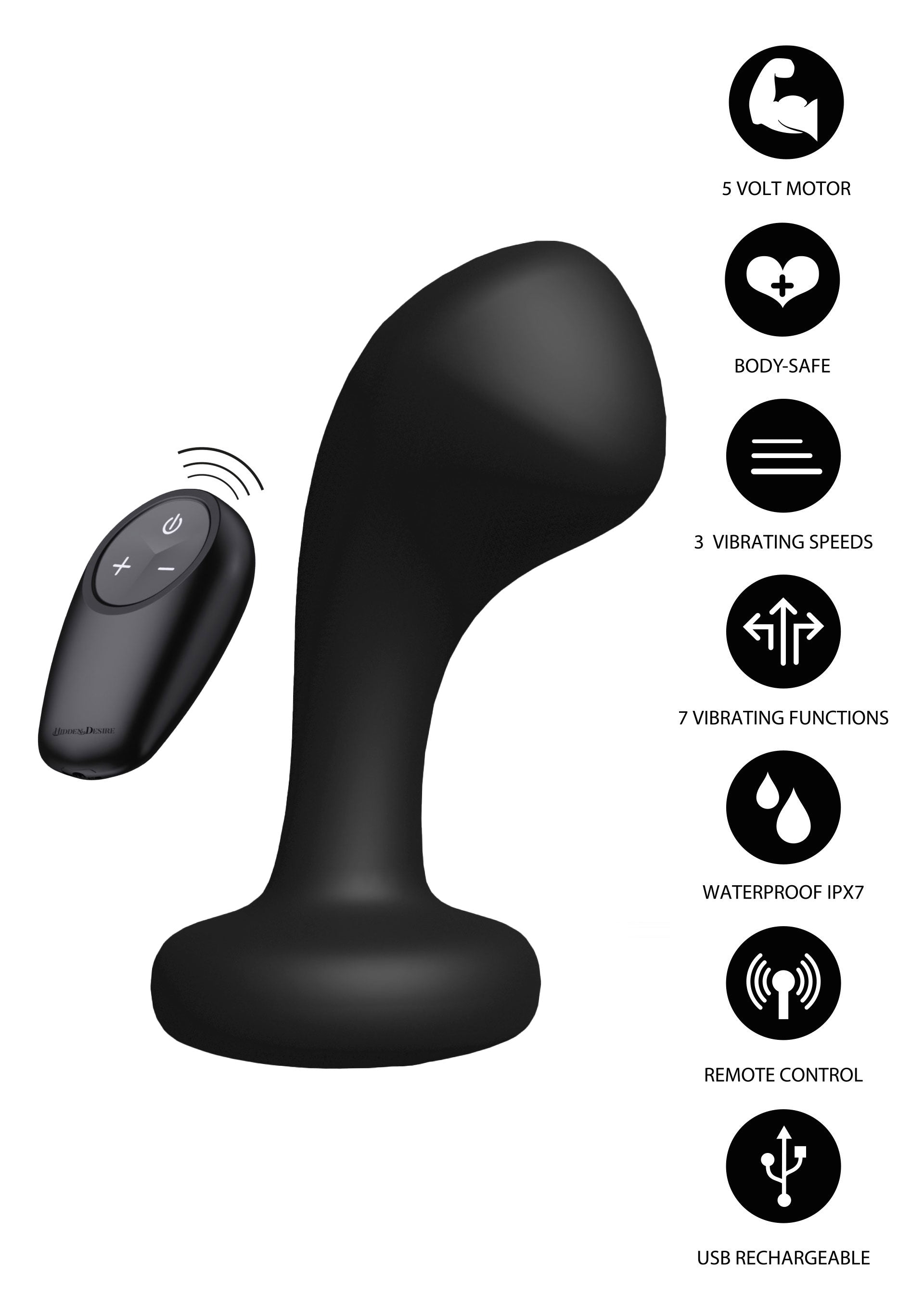 Hidden Desire Bullshead Power Anal Plug