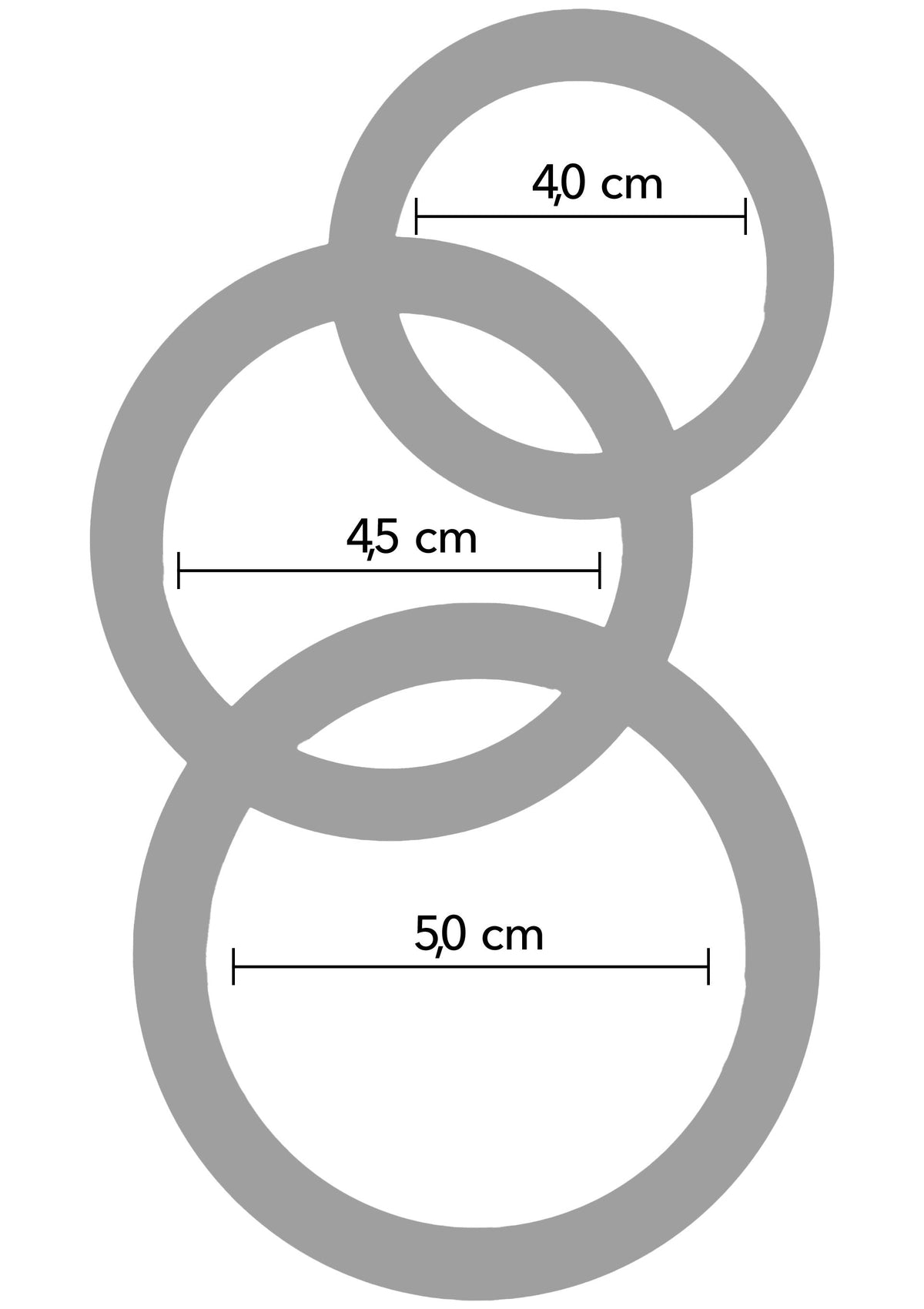 Hidden Desire Stamina Premium C-Rings 3 Pcs Set