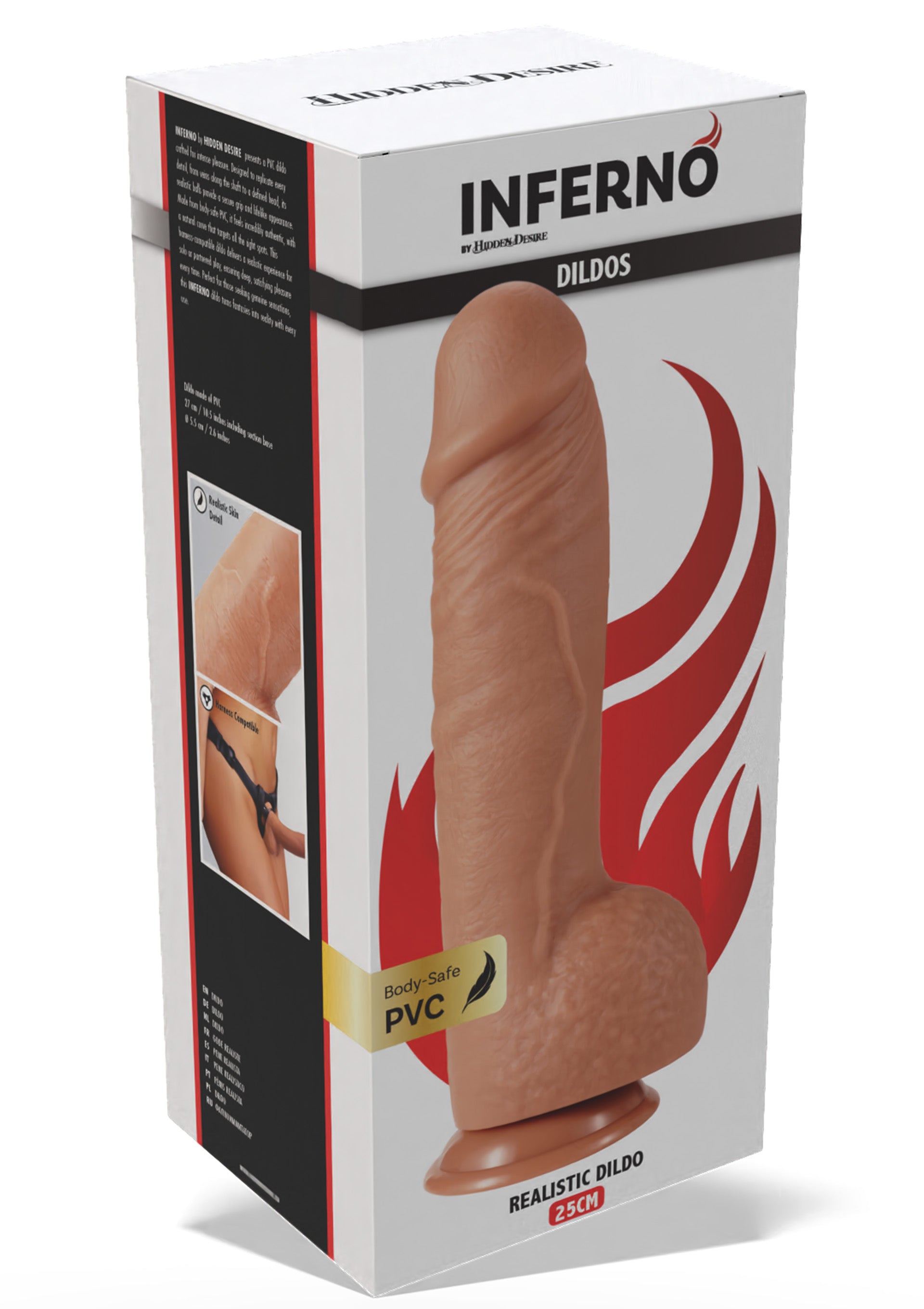 Hidden Desire Realistic Dildo PVC 25 cm