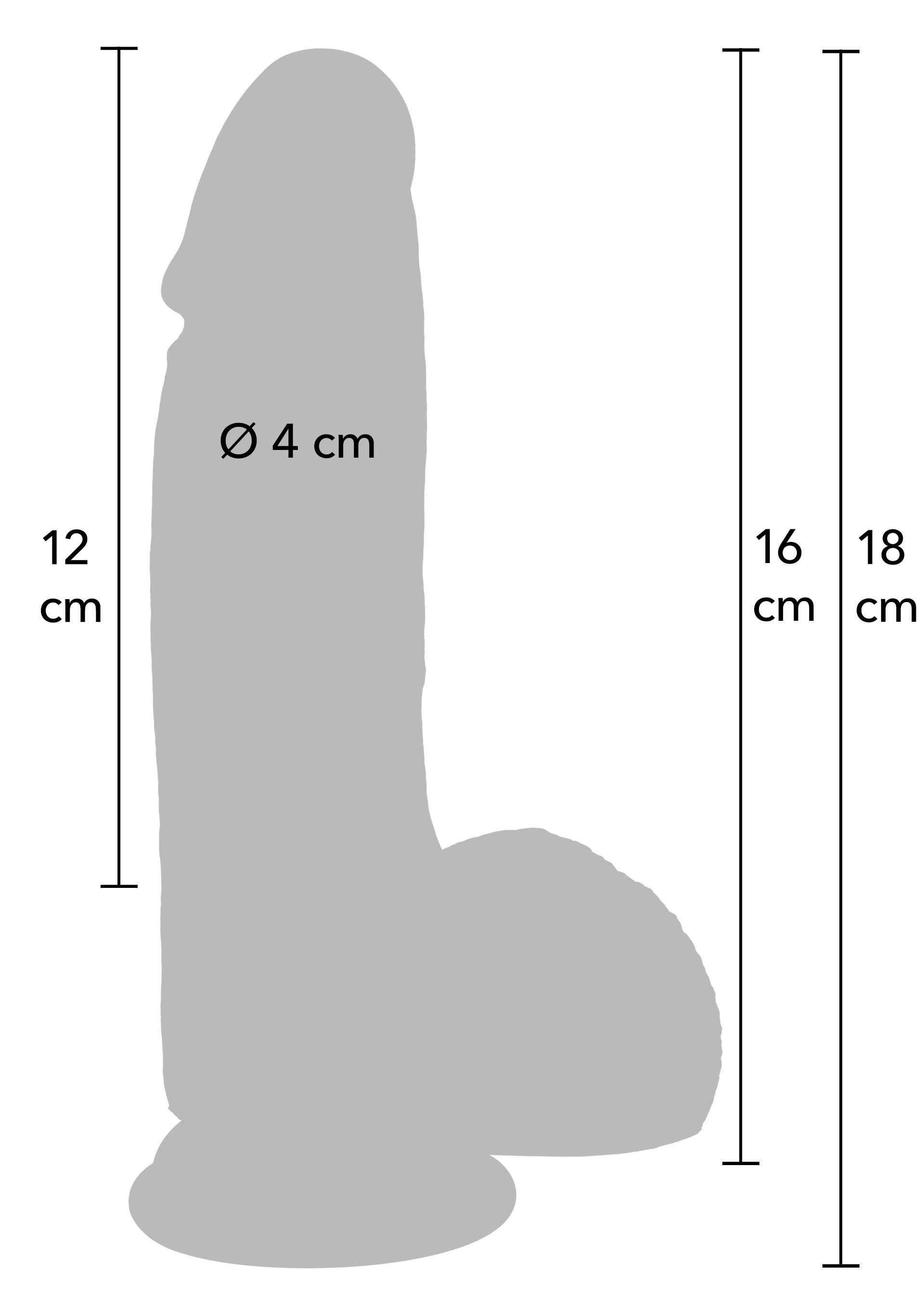 Hidden Desire Realistic Dildo Liquid Silicone 16 cm