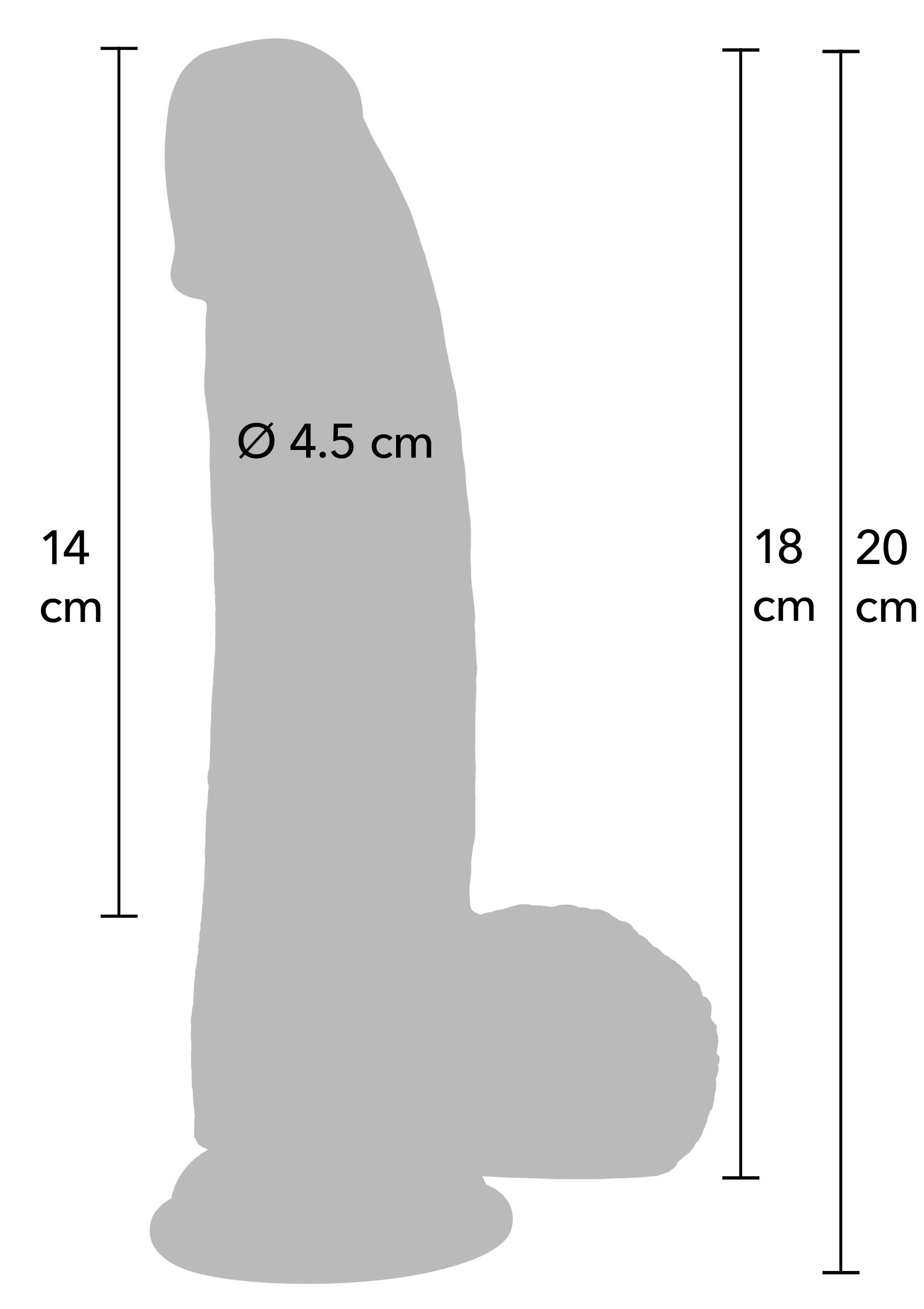 Hidden Desire Realistic Dildo Liquid Silicone 18 cm