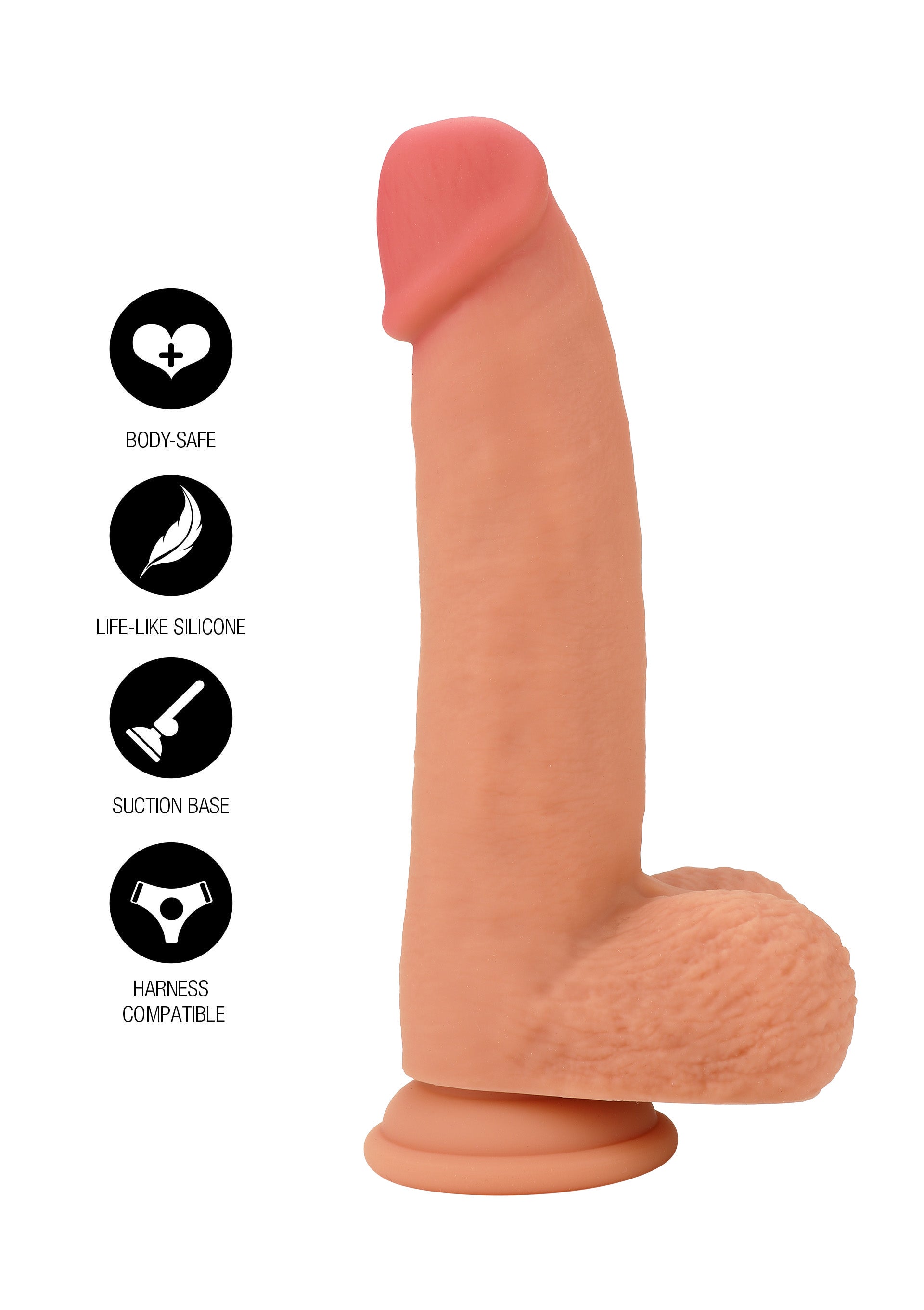 Hidden Desire Realistic Dildo Liquid Silicone 18 cm