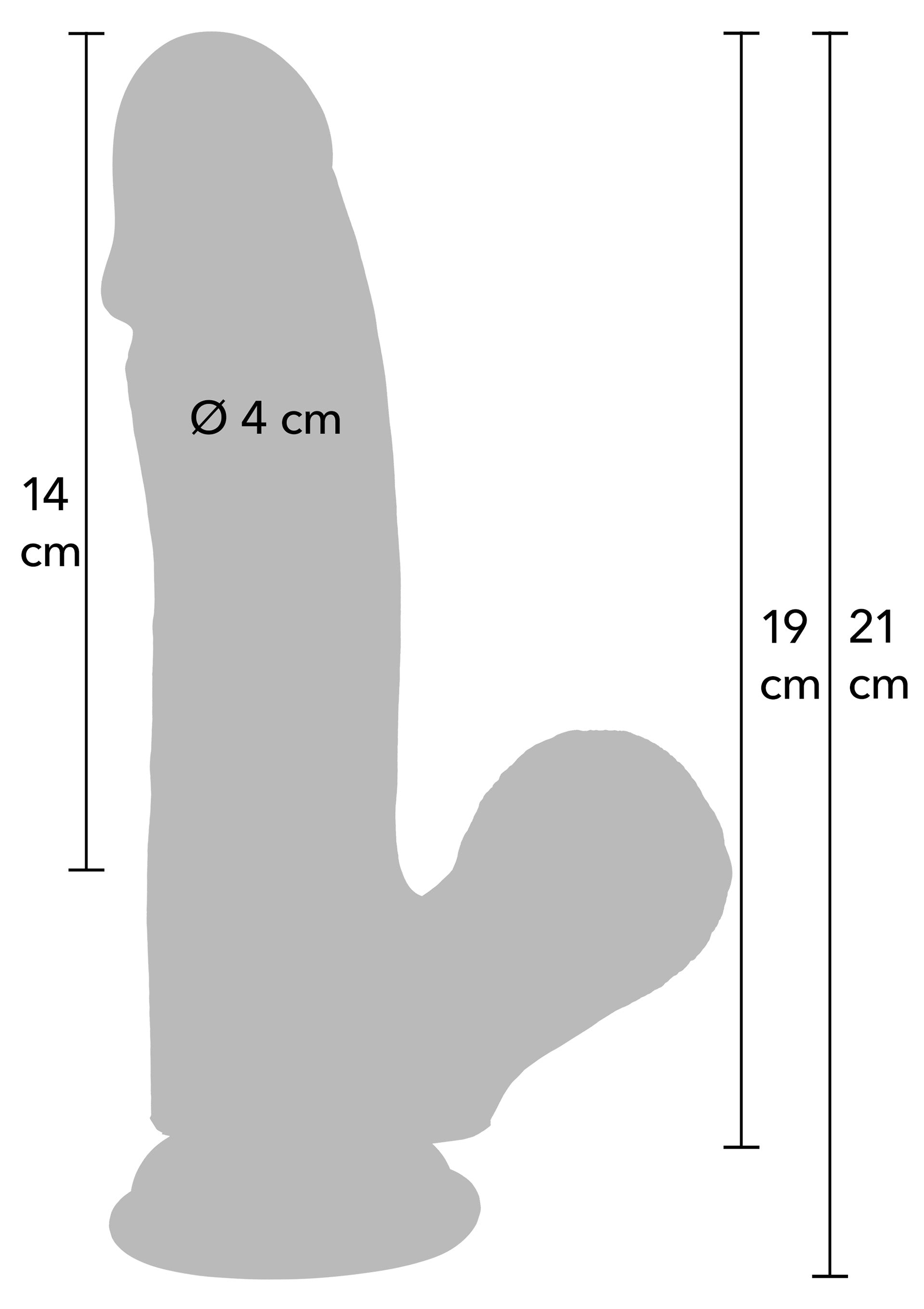 Hidden Desire Realistic Dildo Liquid Silicone 19 cm