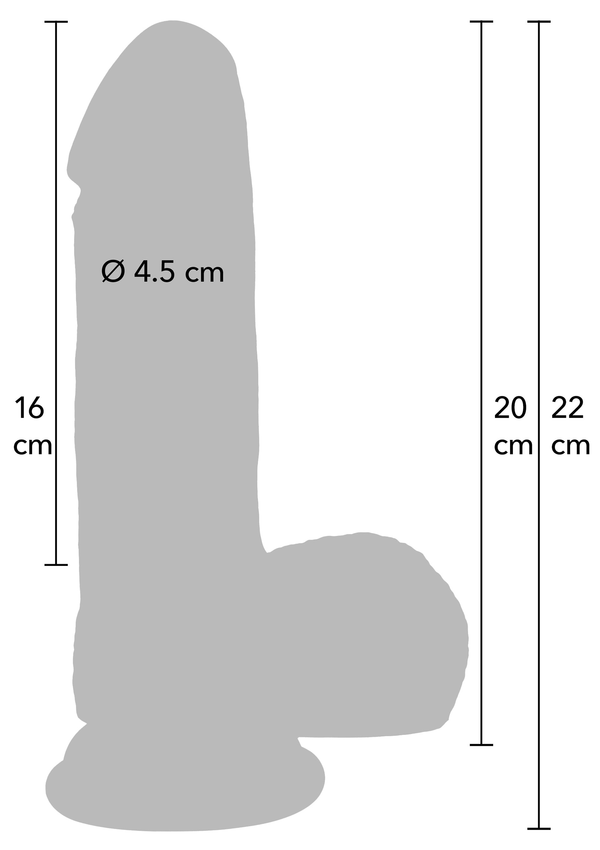 Hidden Desire Realistic Dildo Liquid Silicone 20 cm