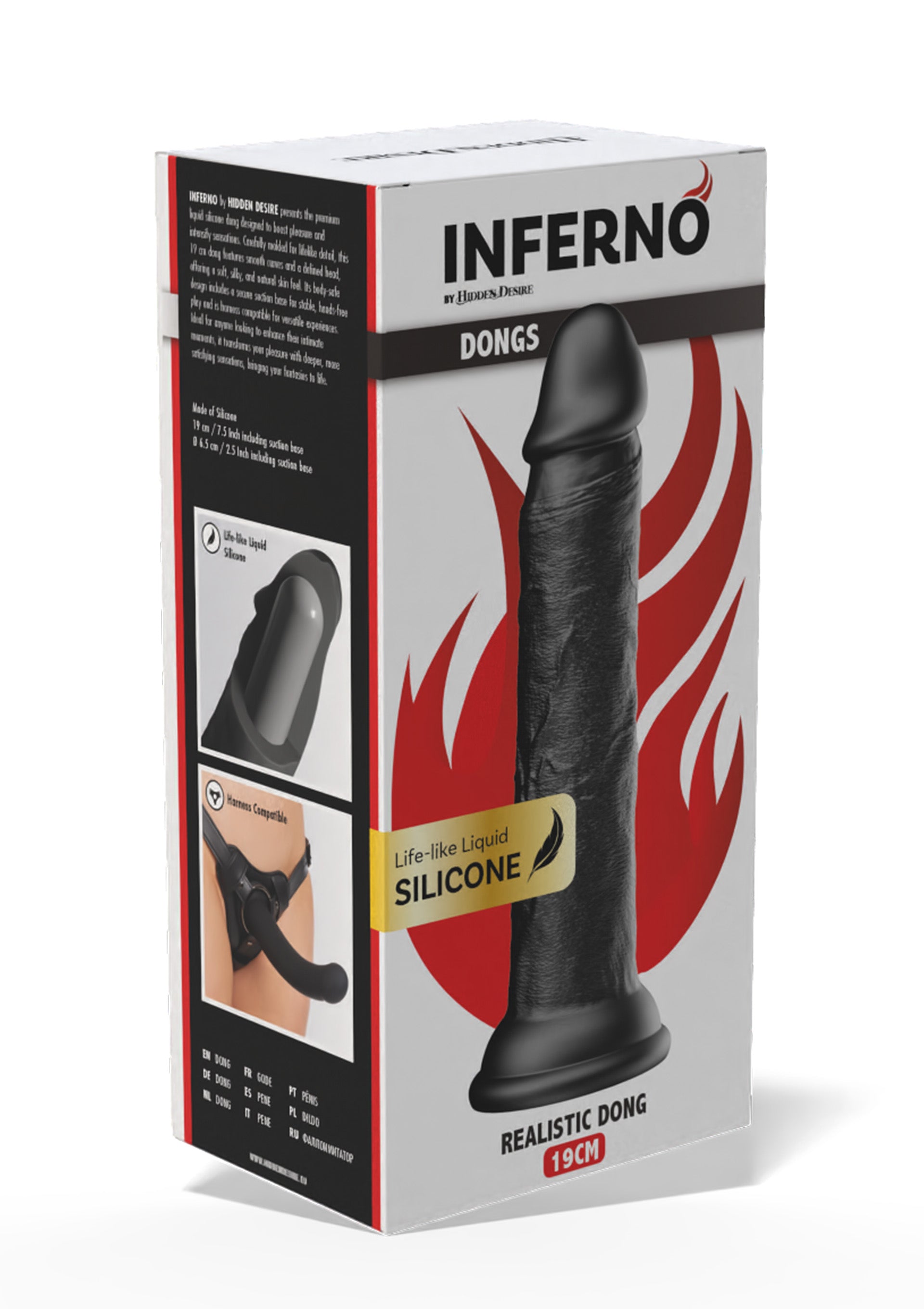 Hidden Desire Realistic Dong Liquid Silicone 19 cm