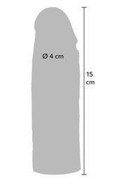 Hidden Desire Penis Sleeve Liquid Silicone 15 cm