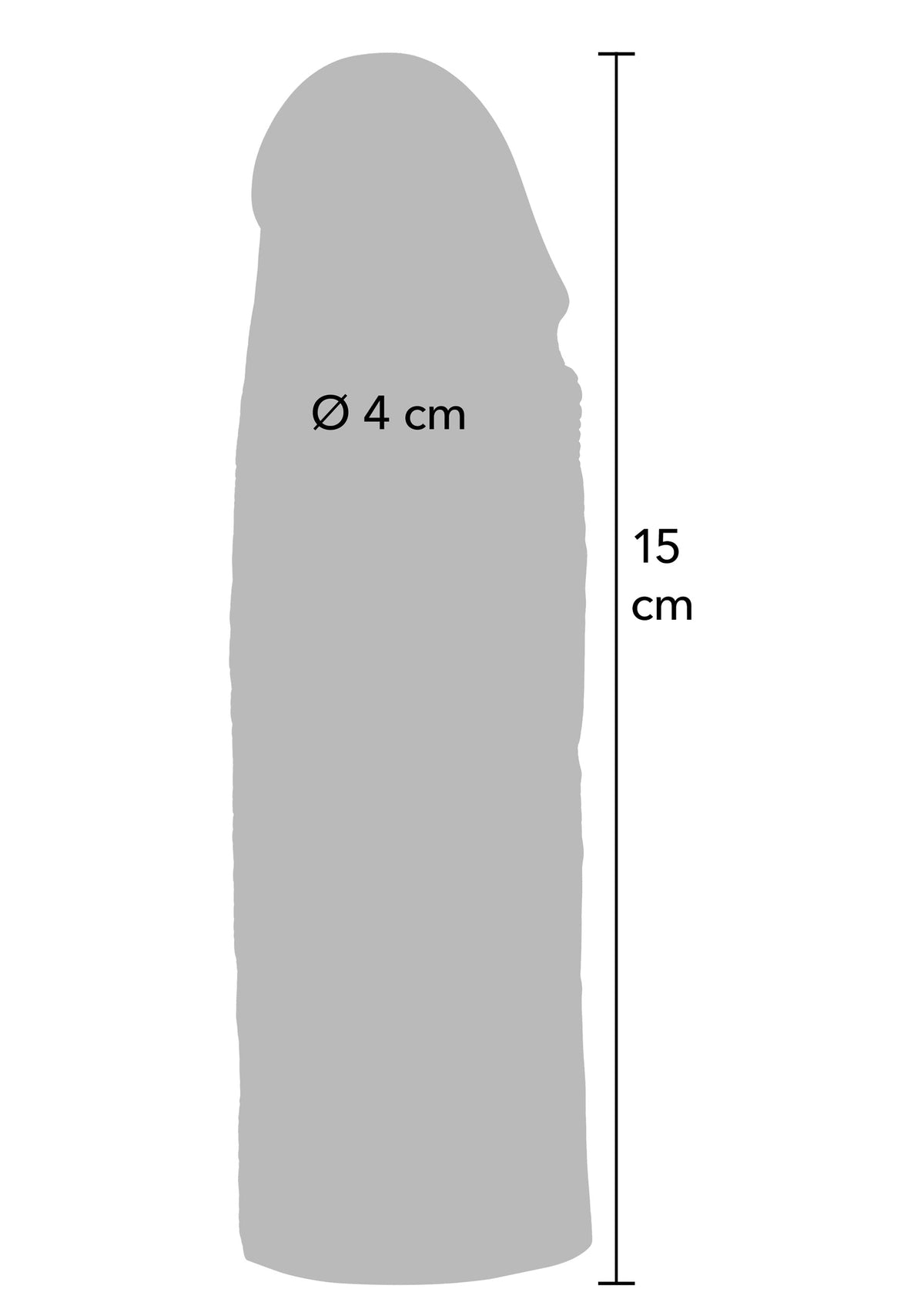 Hidden Desire Penis Sleeve Liquid Silicone 15 cm