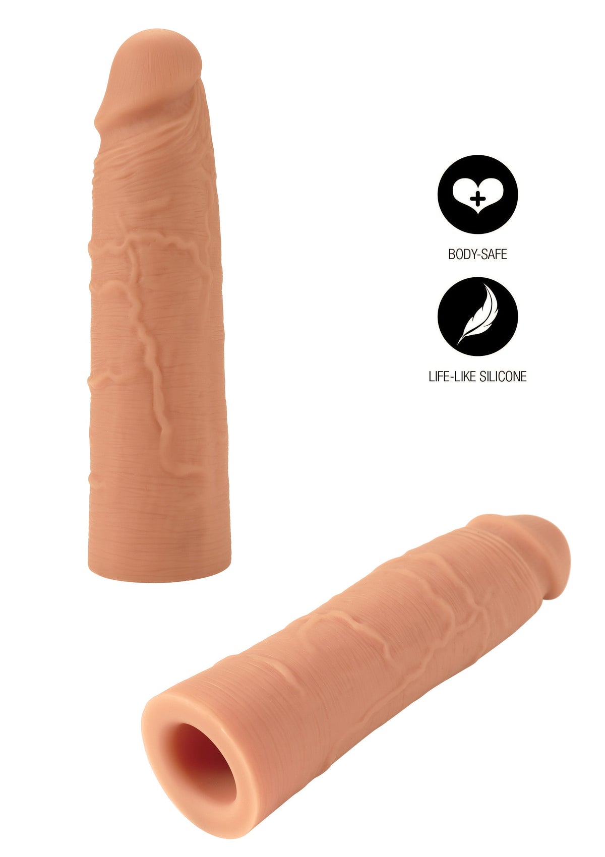 Hidden Desire Penis Sleeve Liquid Silicone 18 cm