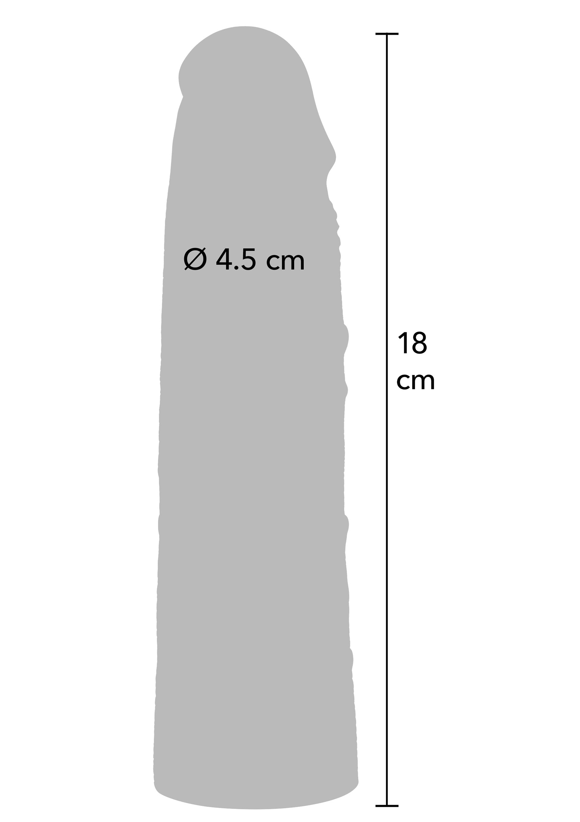Hidden Desire Penis Sleeve Liquid Silicone 18 cm
