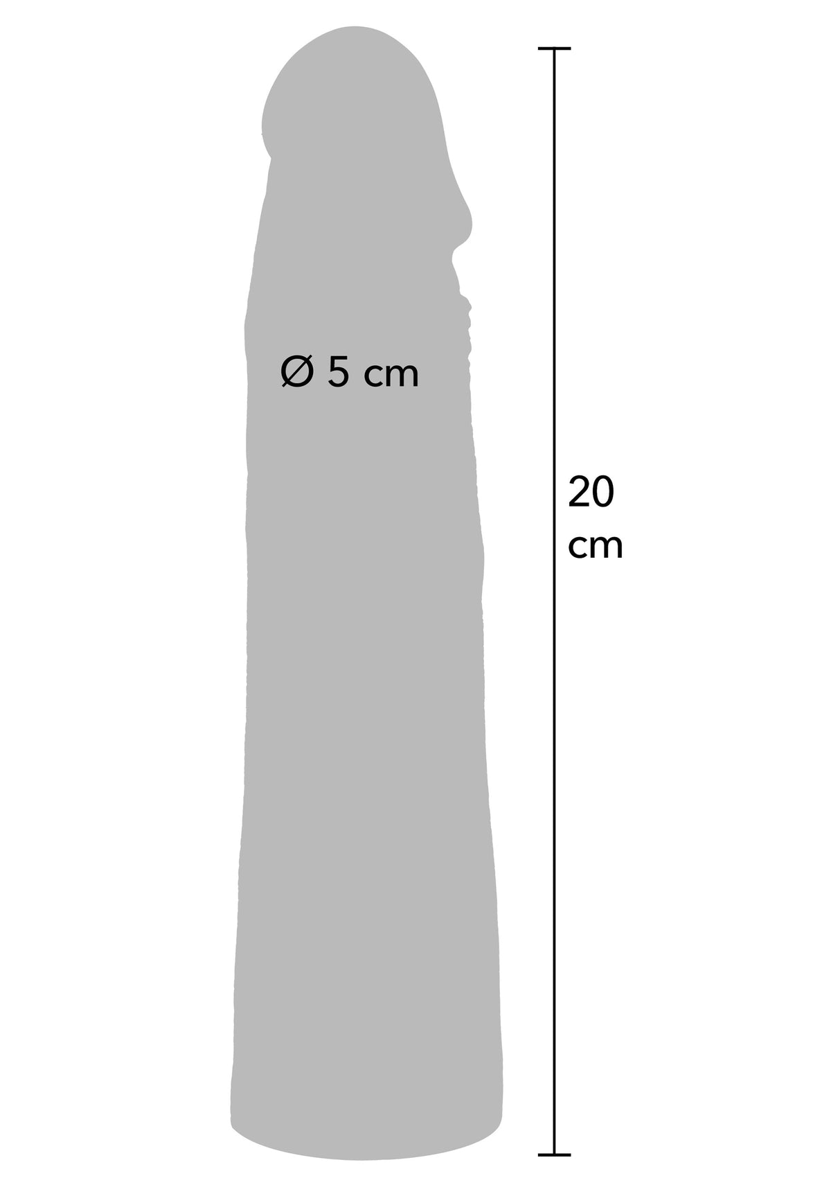 Hidden Desire Penis Sleeve Liquid Silicone 20 cm