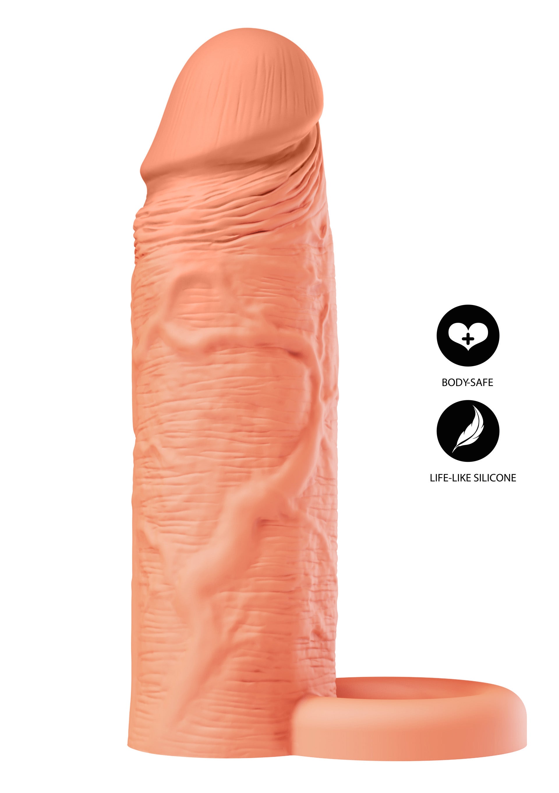 Hidden Desire Penis Sleeve Liquid Silicone Ring 15 cm