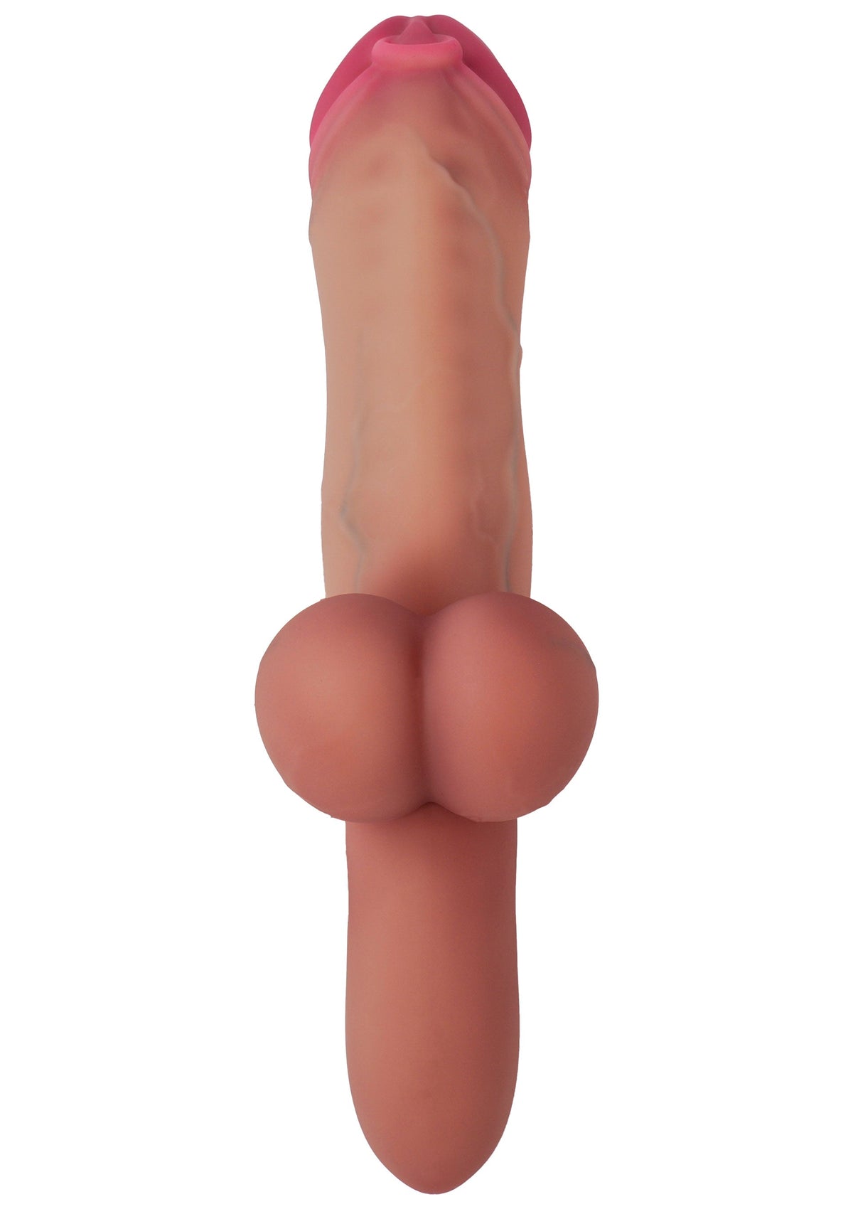 Hidden Desire Pierced Punisher Vibrating Dildo Liquid Silicone